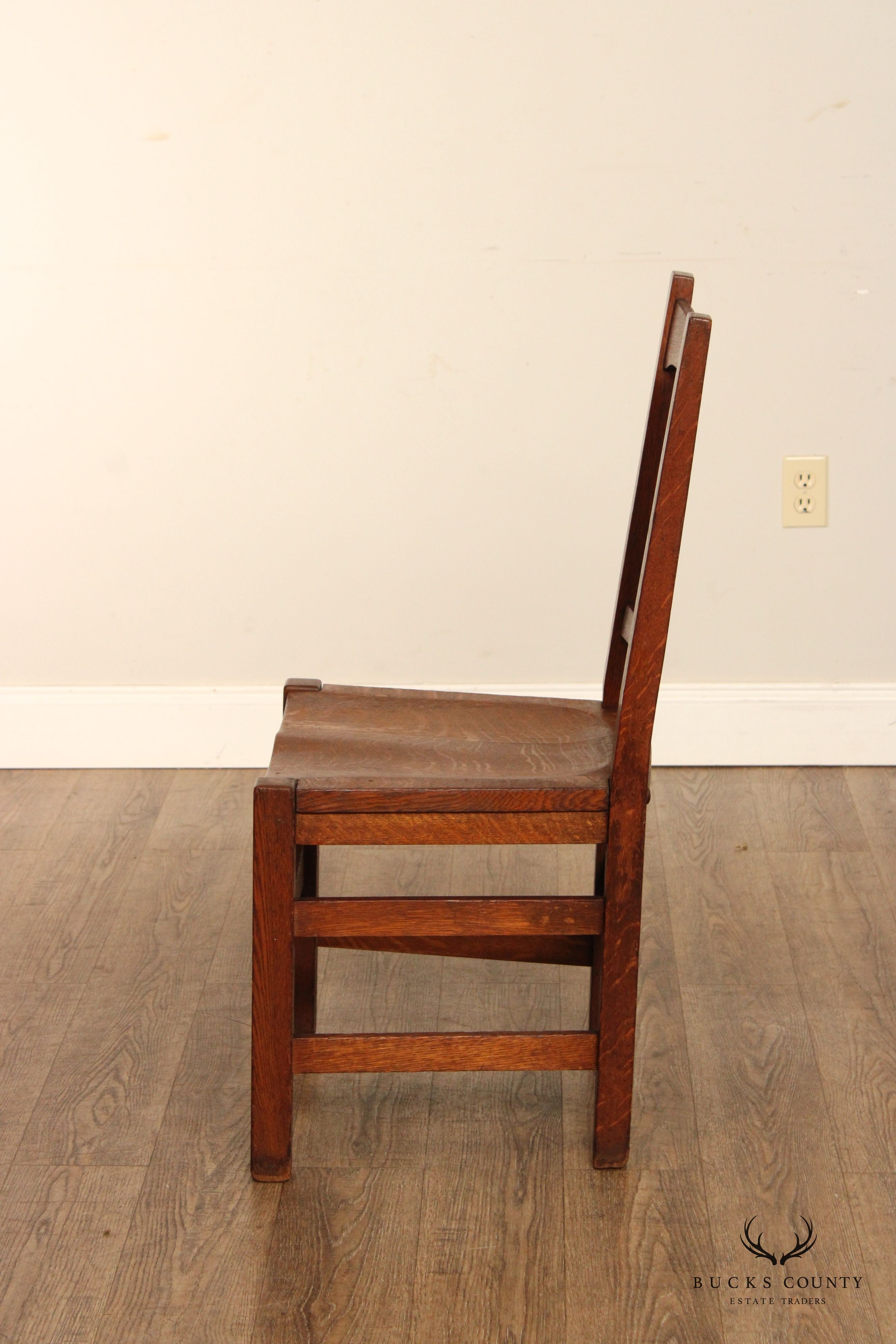 Stickley Brothers Quaint Furniture Mission Oak Side Chair