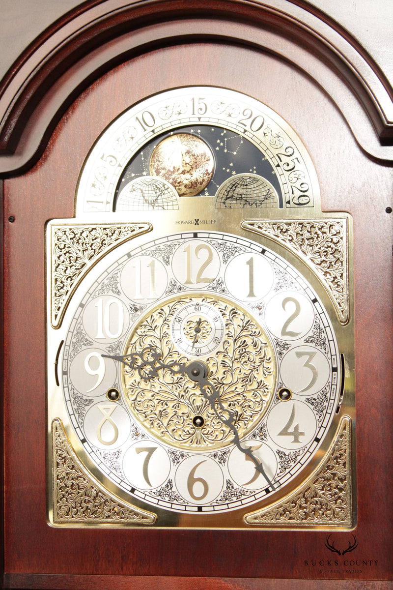 Howard Miller 'Landsbury' Cherry Grandfather Case Clock