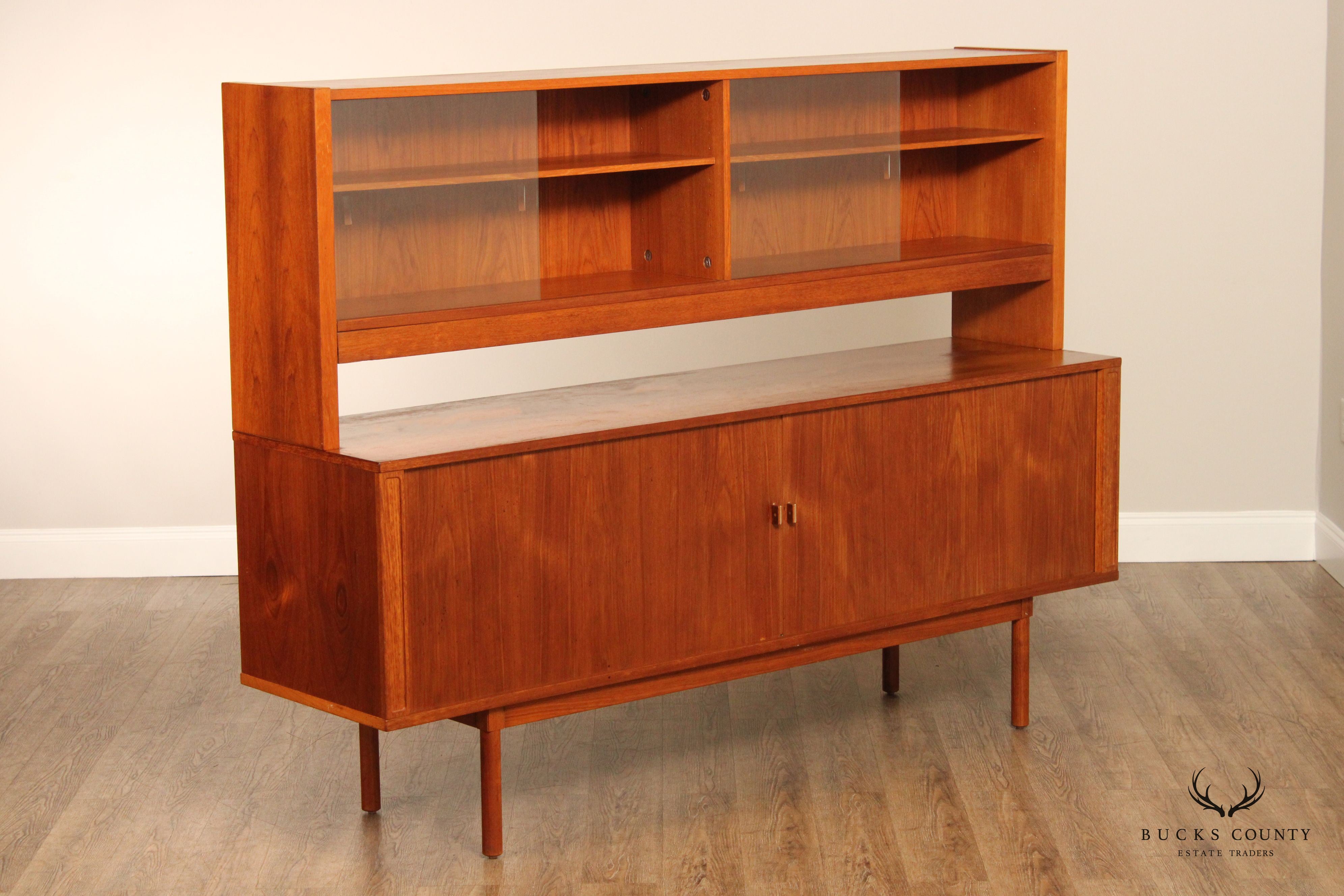 Lovig Danish Modern Teak Sideboard and Hutch