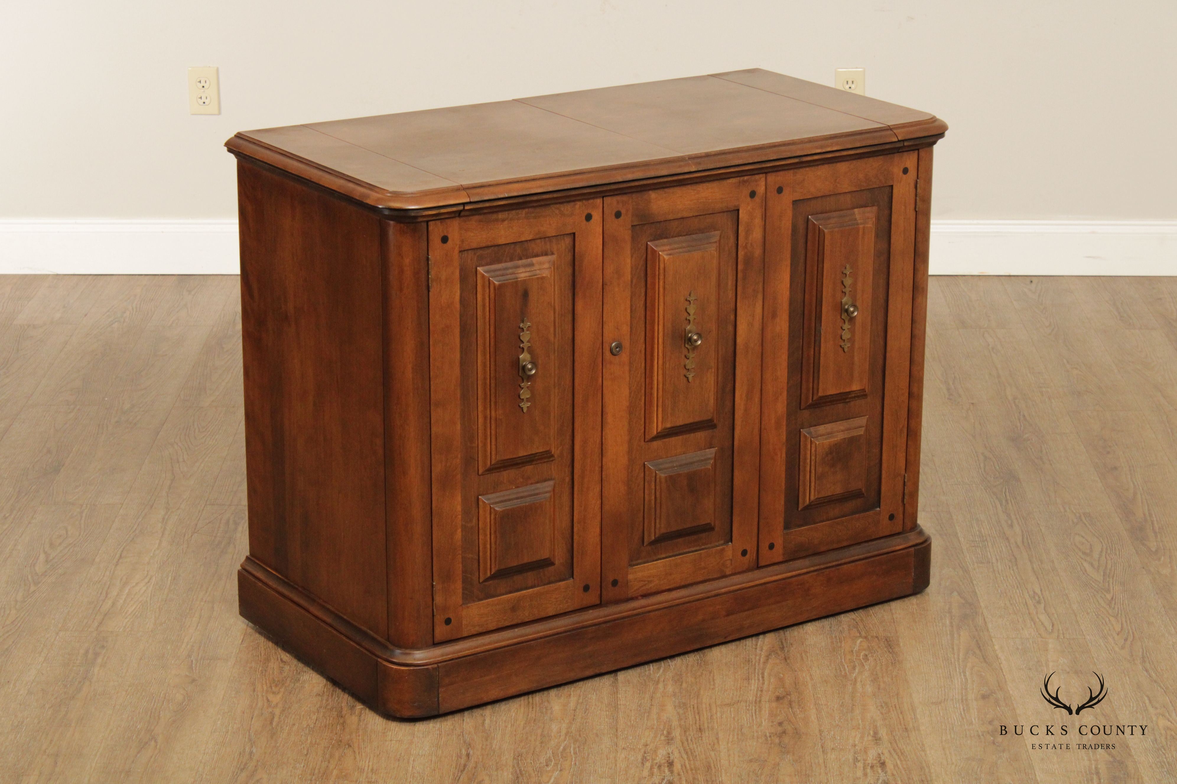 Temple Stuart Vintage Maple Flip-Top Server Bar