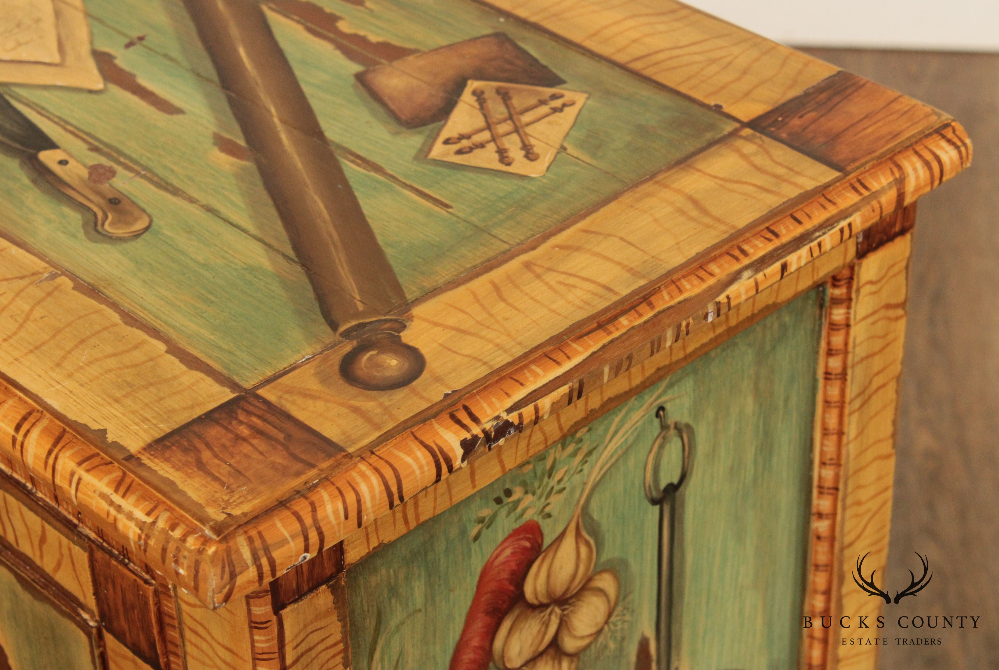 Country Style Hand Painted Cupboard
