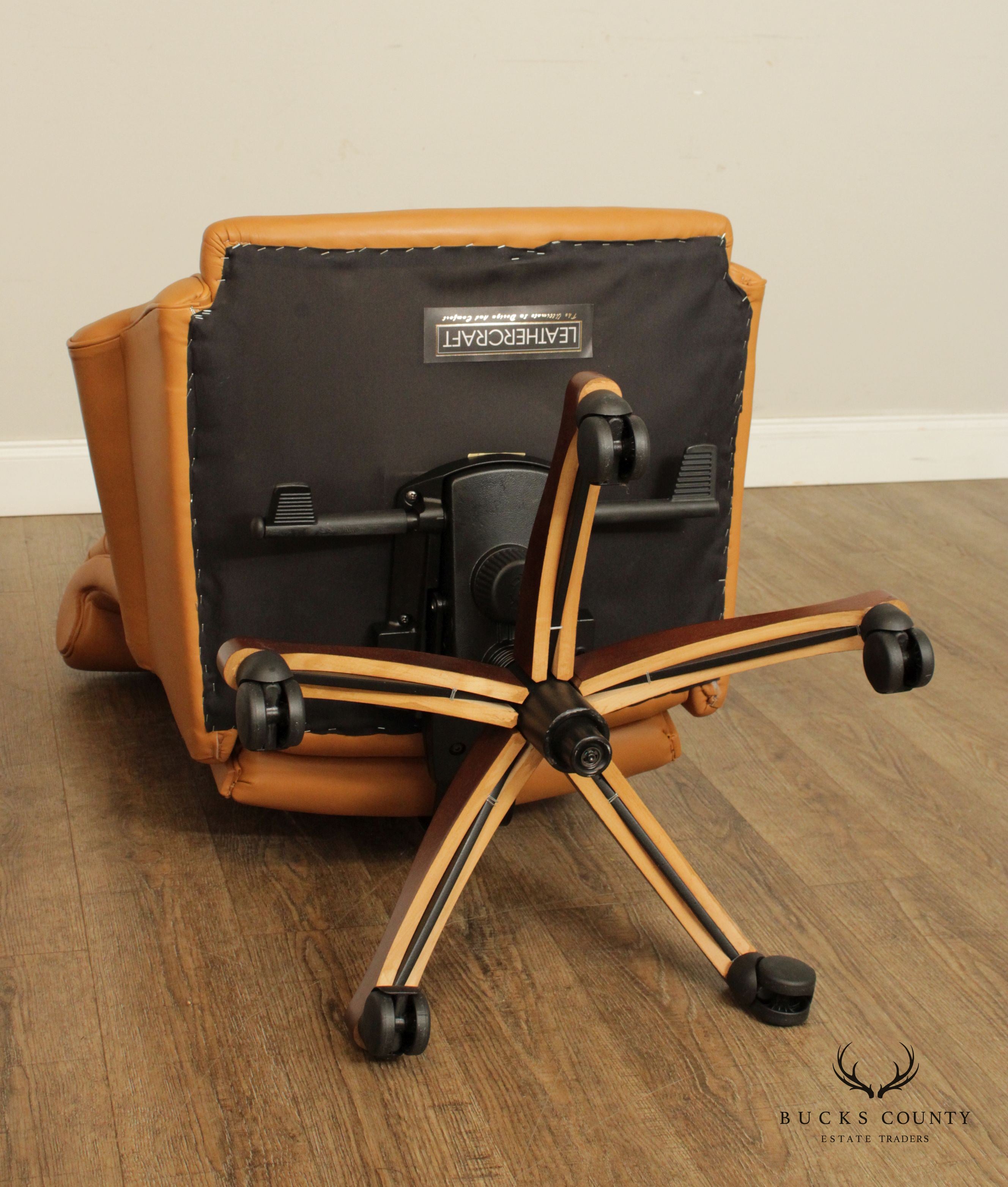 Leathercraft Tufted Leather Executive Office Armchair (L)