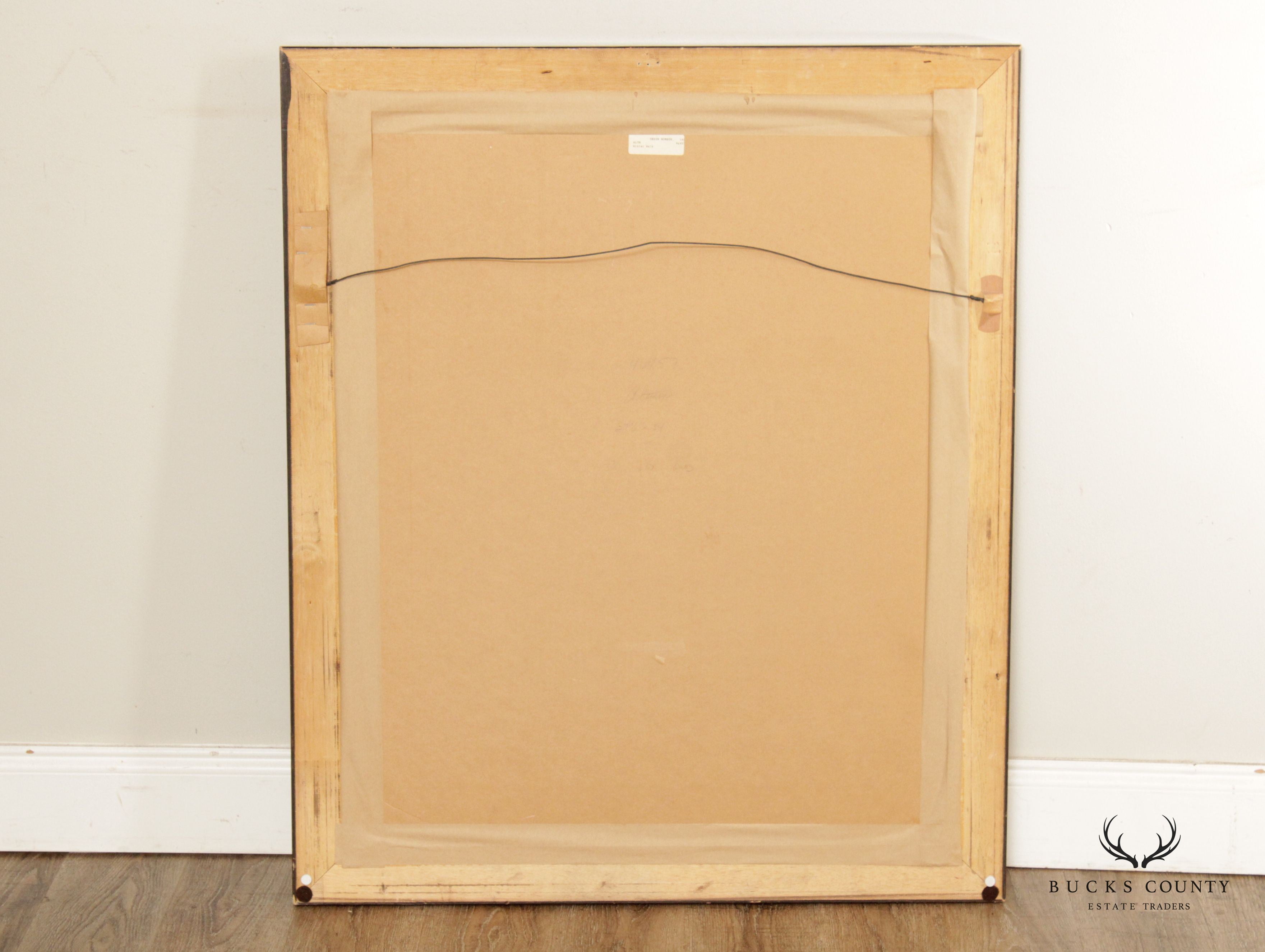 Harold Altman 'Winter Walk' Limited Edition Lithograph, Custom Framed