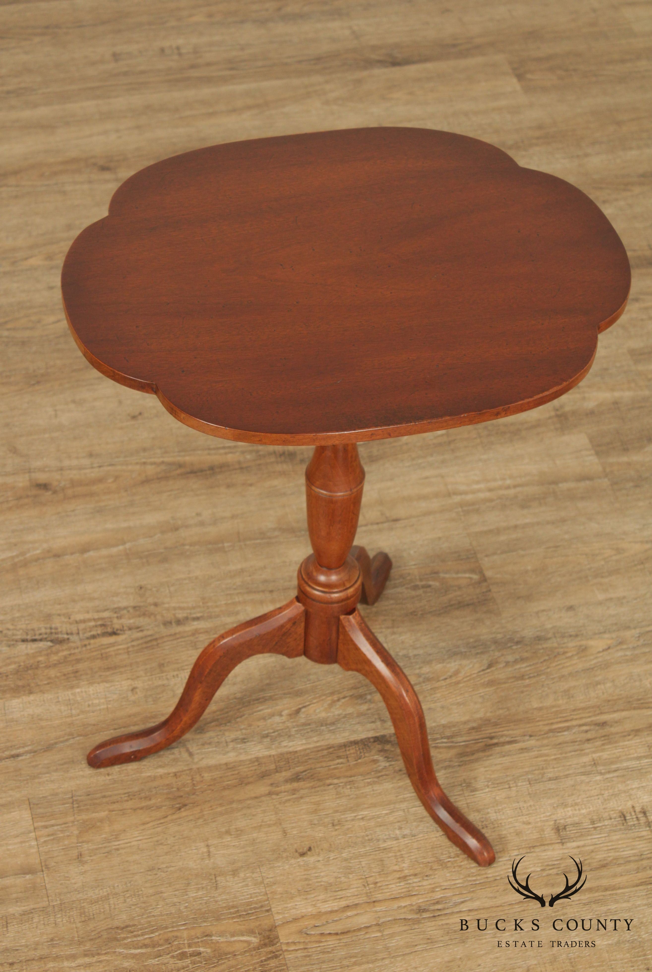 Quality Chippendale Style Tilt Top Side Table