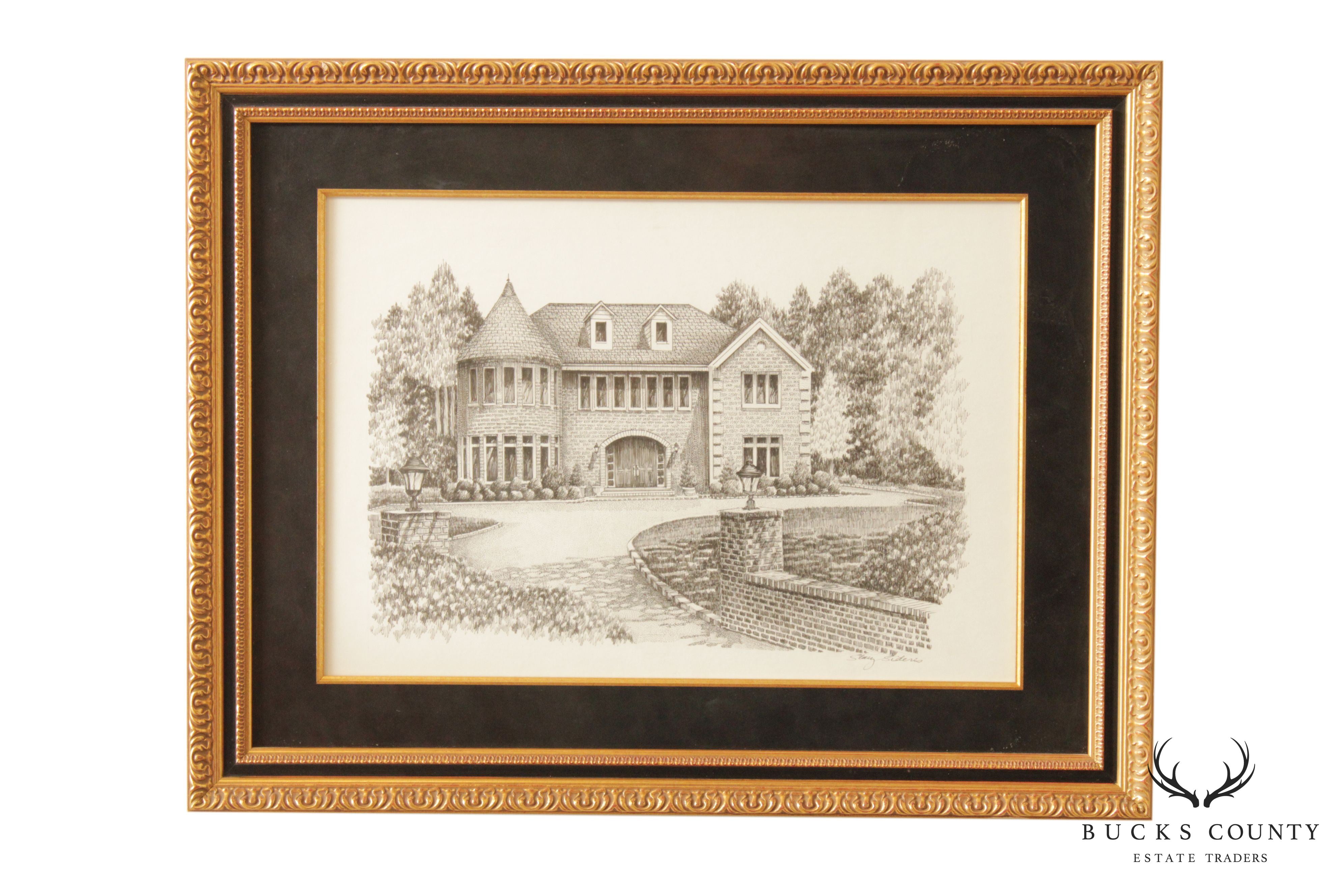 Contemporary Stacy Sideris, Pen and Ink Drawing