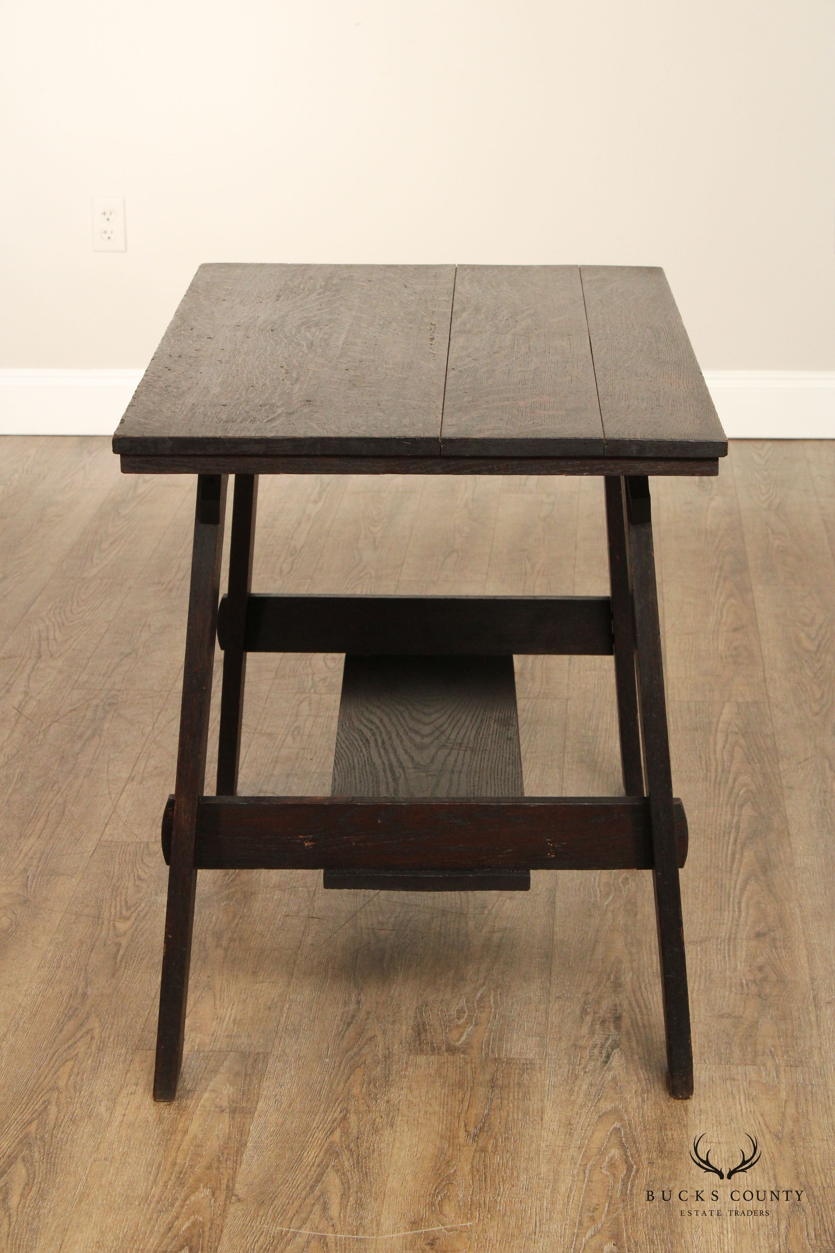 Lestershire Furniture Co. Mission Oak Library Table