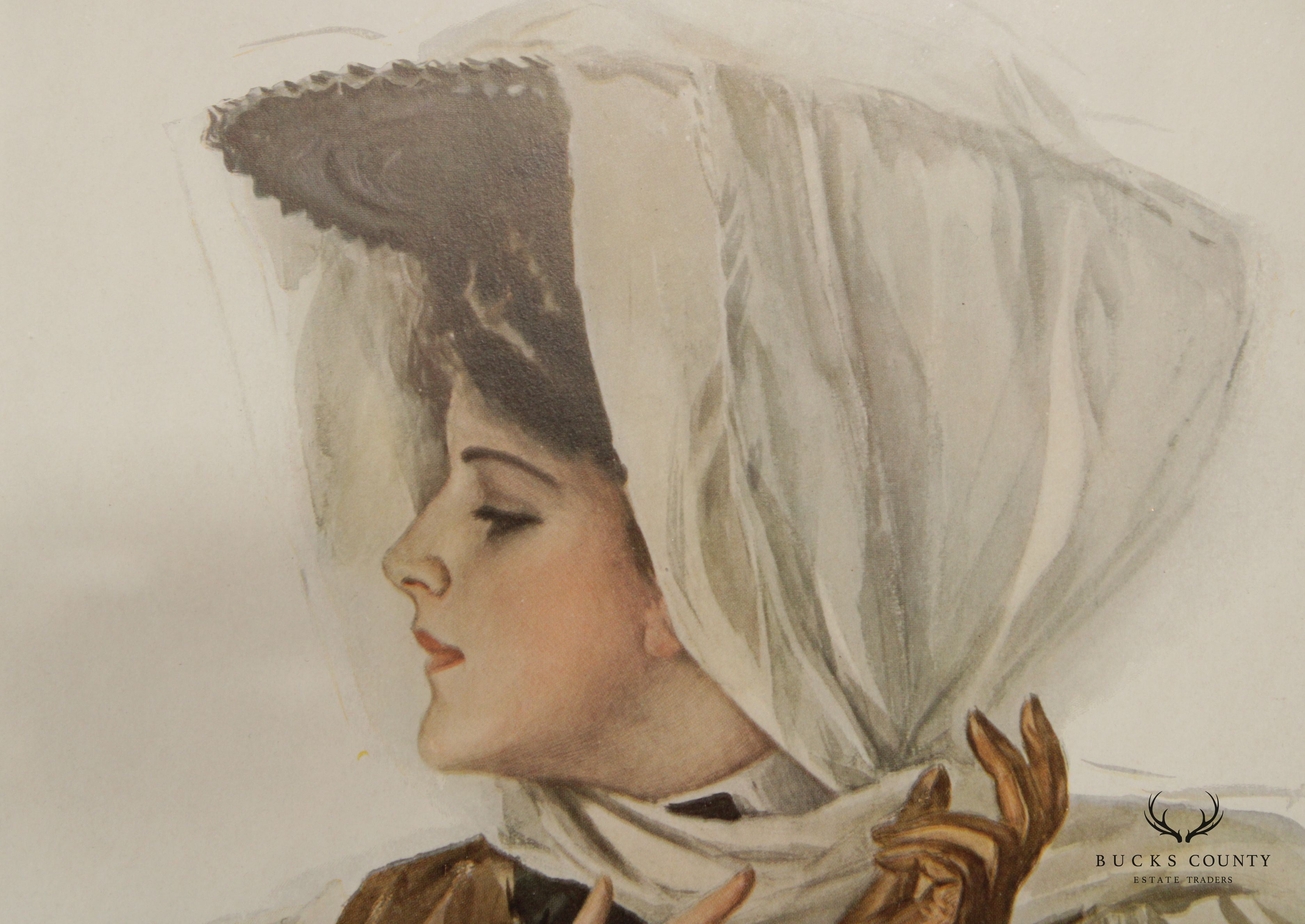 Harrison Fisher 'Ready for a Spin' Illustration Art Print