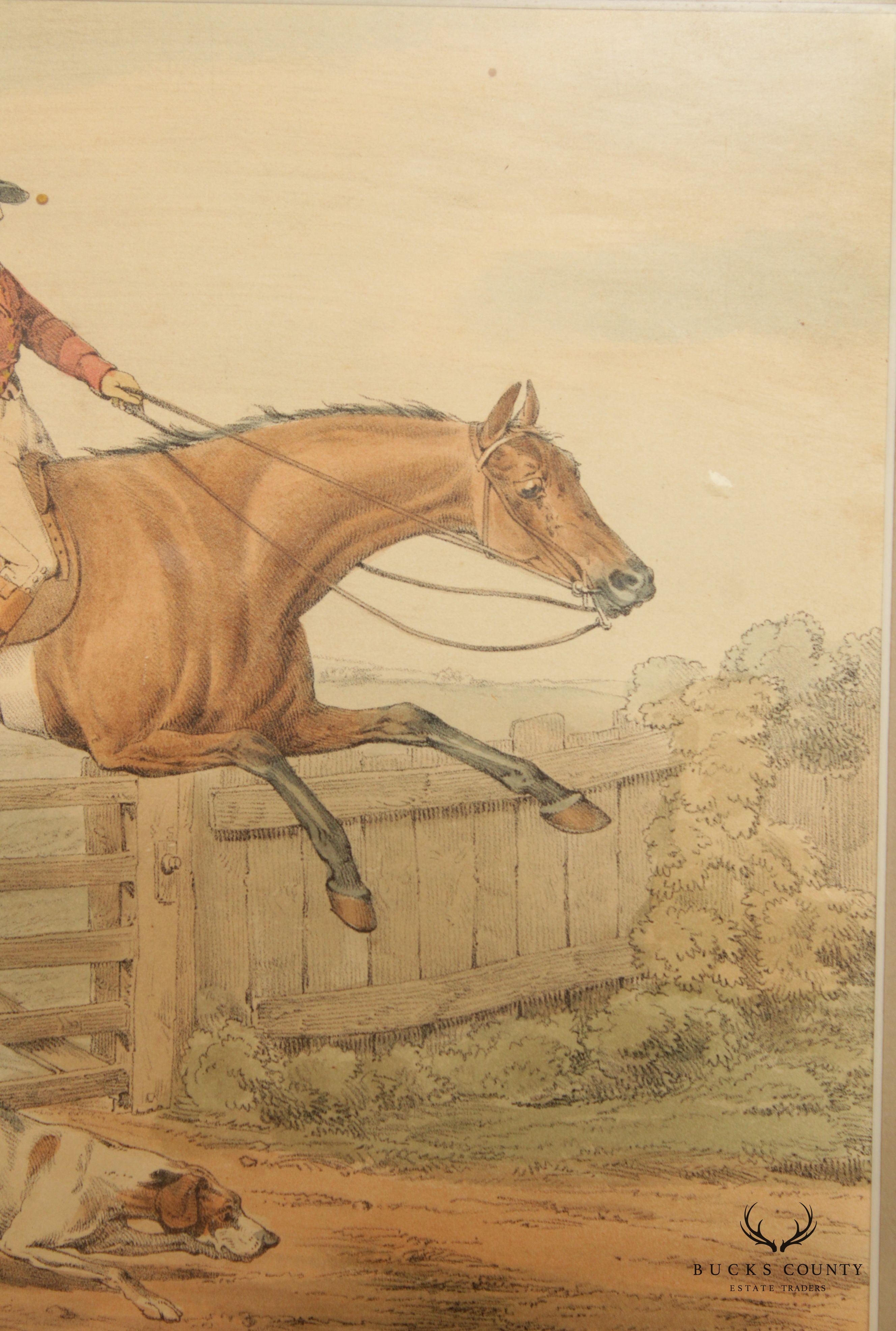 Antique English Aquatint 'The Right Sort', after Henry Thomas Alken