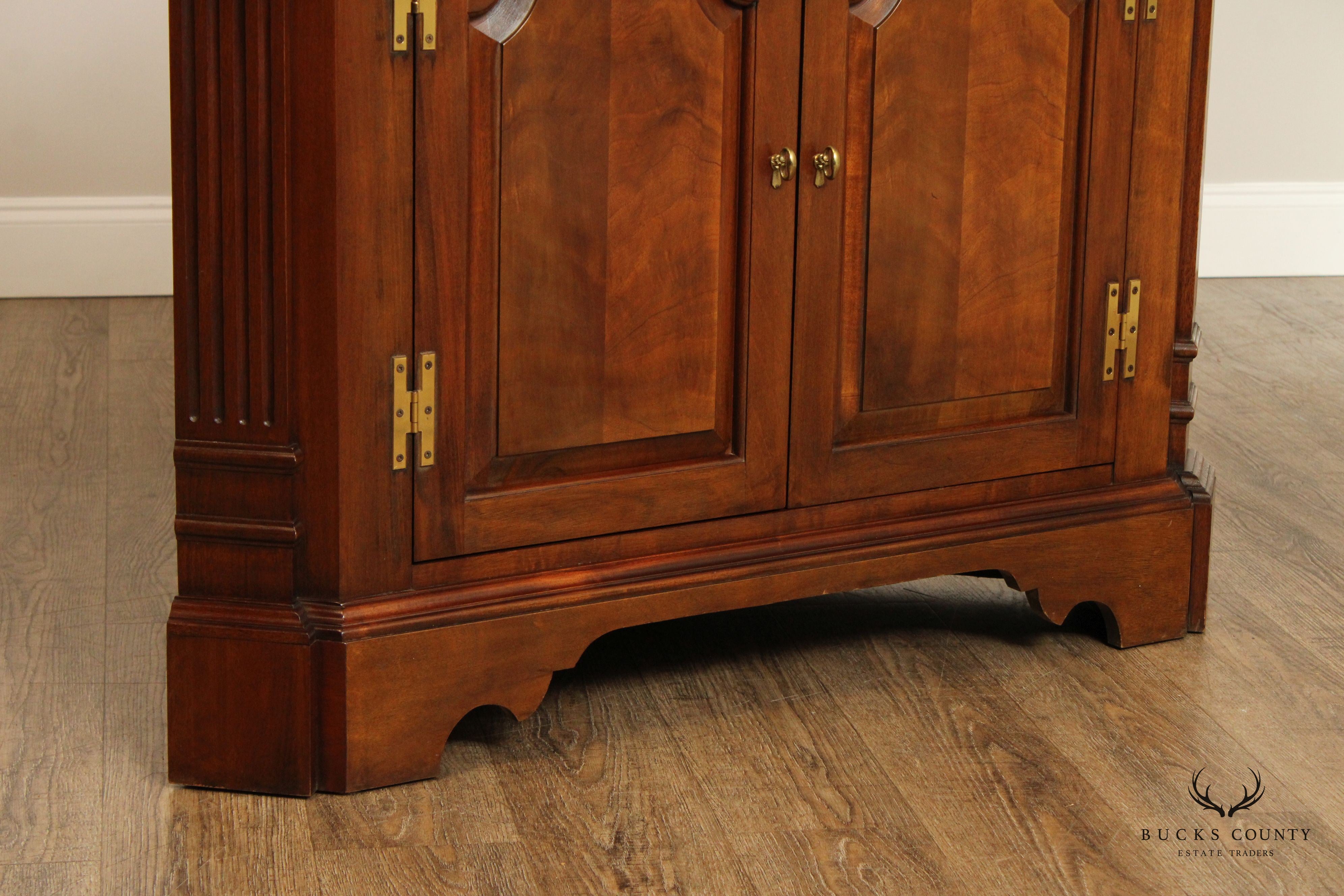 Councill Chippendale Style Mahogany Corner Cabinet