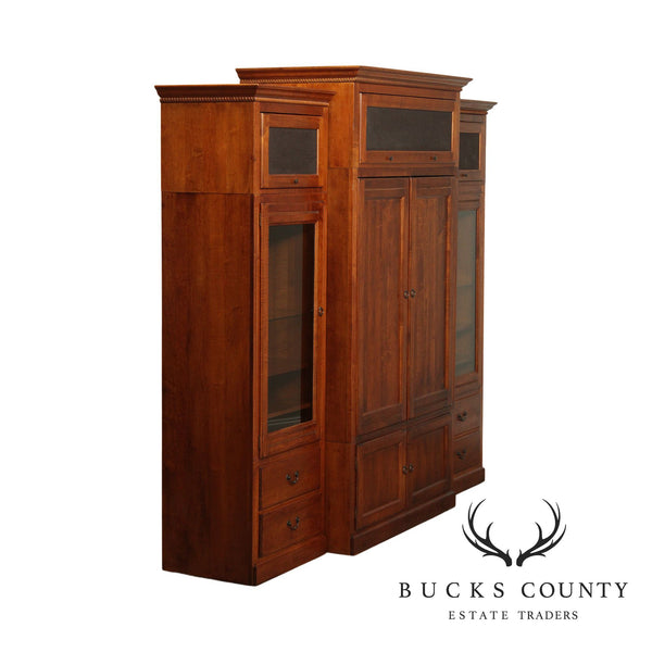 Ethan Allen Country Crossing Large Entertainment Wall Unit Bucks