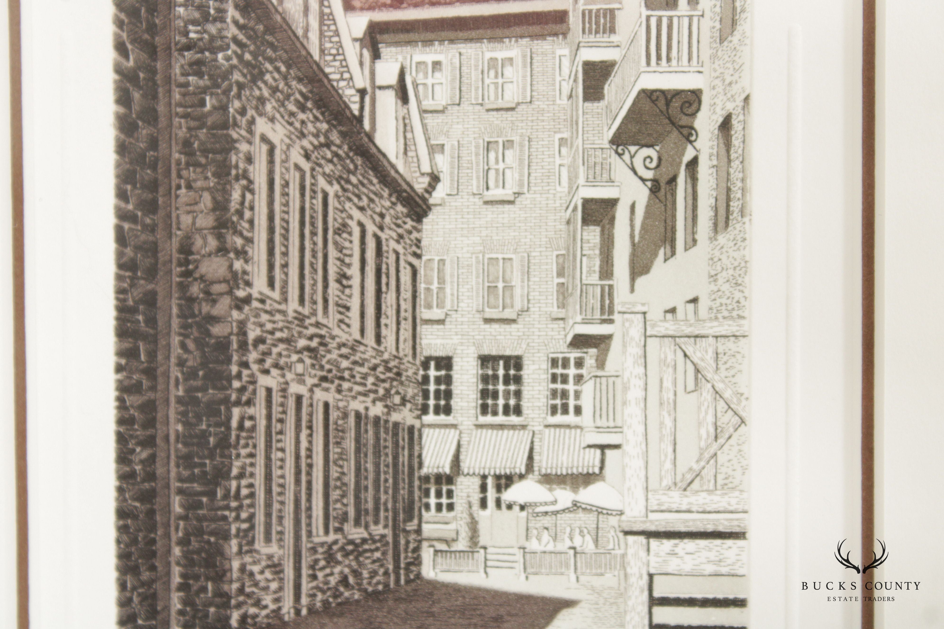 Jean Cencig 'Rue Du Cul-De-Sac' Framed Artist Proof Print