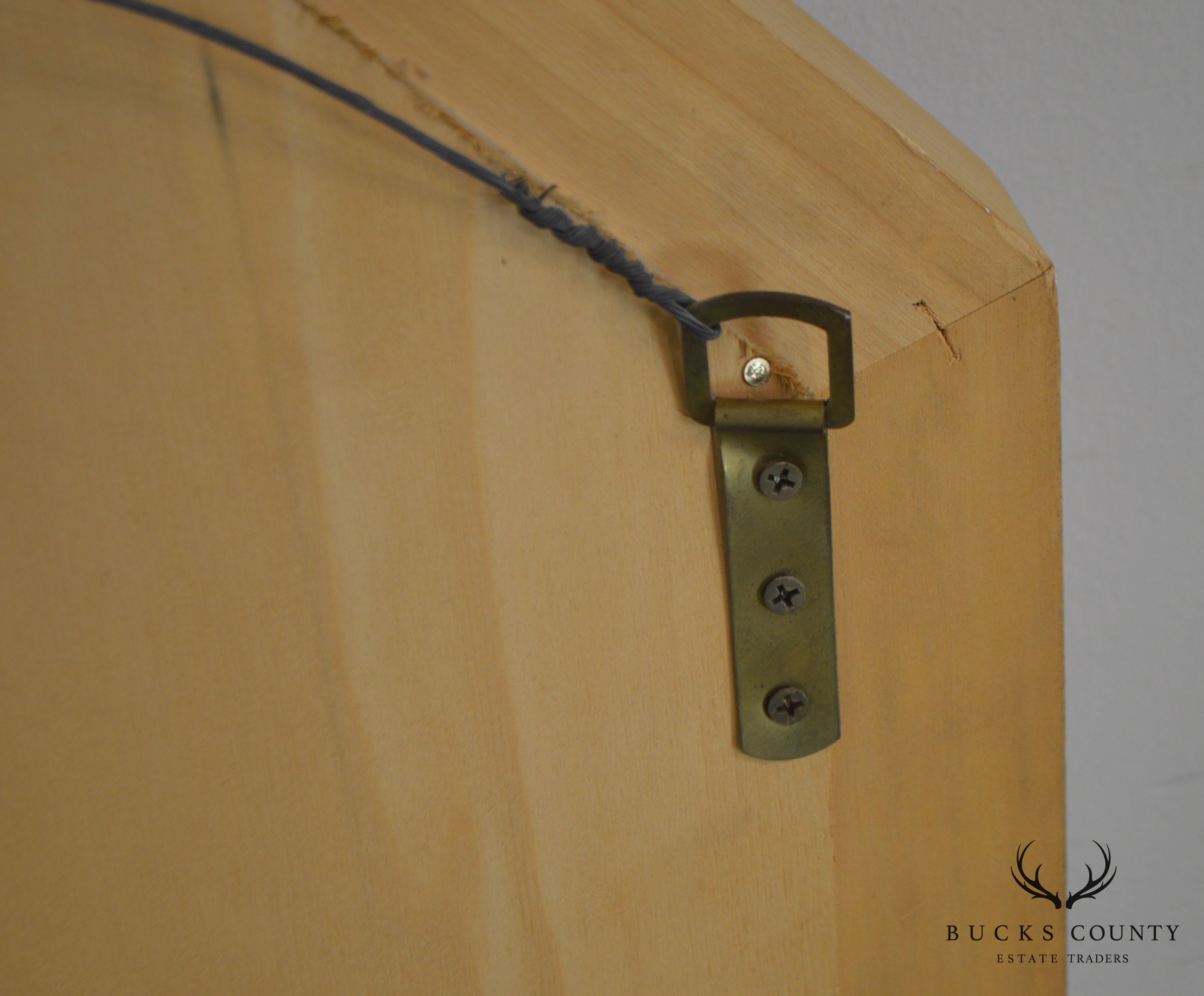 Henredon Scene Two Burl Wood Octagonal Mirror