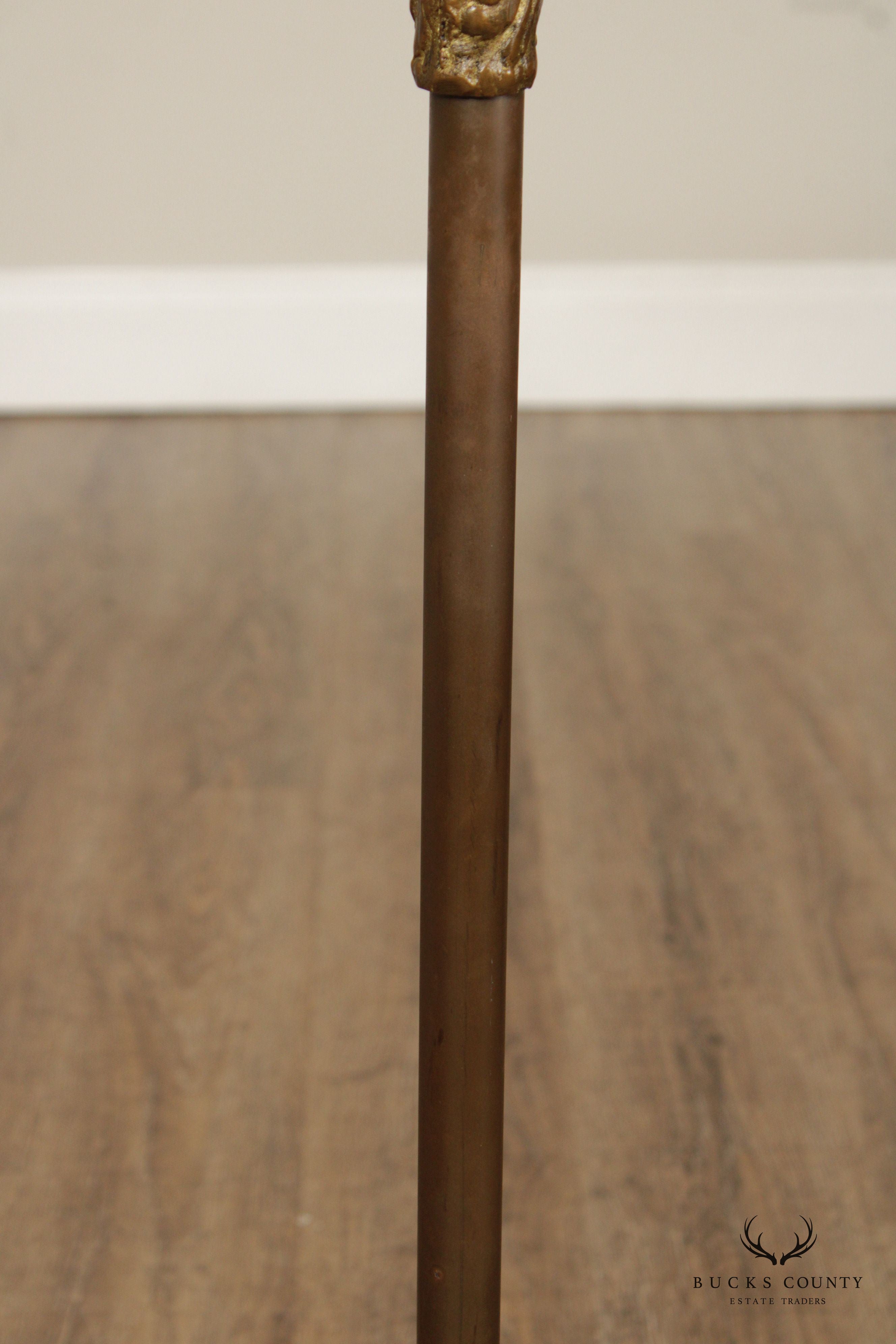 VINTAGE BRASS LYRE MUSIC STAND