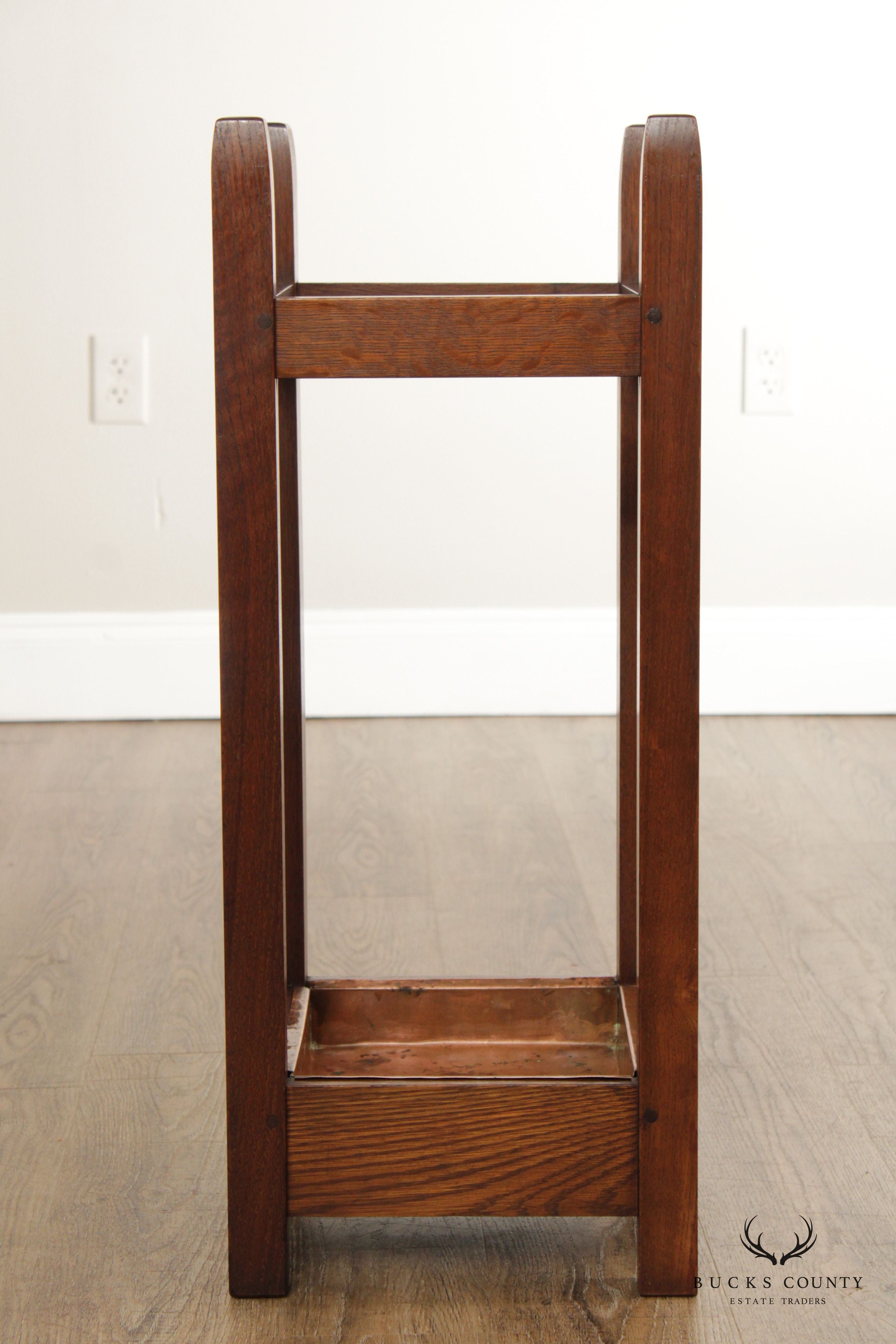 Custom Quality Mission Oak Umbrella Stand