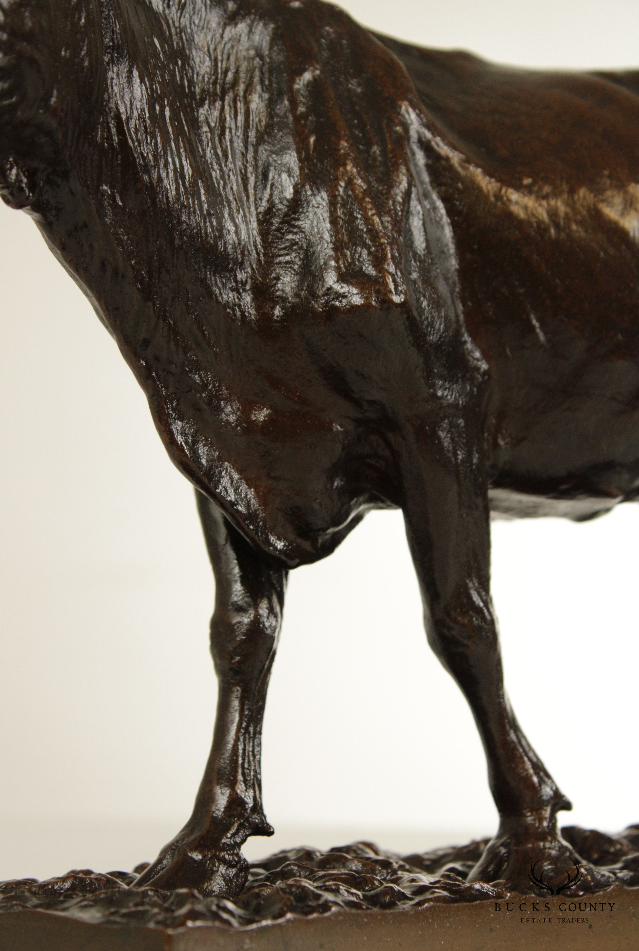 Early 20th C. American Bronze Cattle Sculpture