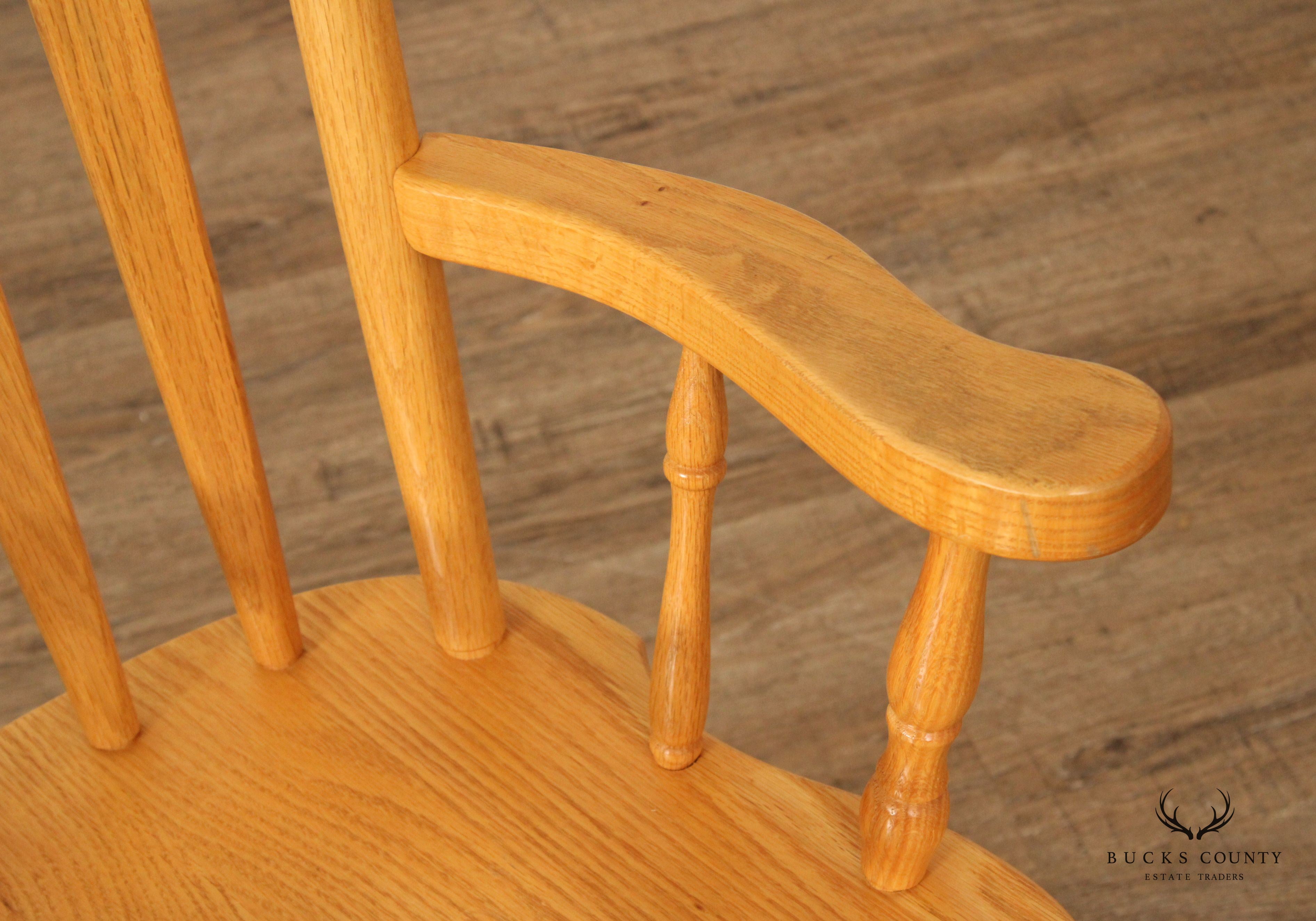 Custom Crafted Amish Made Dining Table And Eight Chairs Oak Dining Set