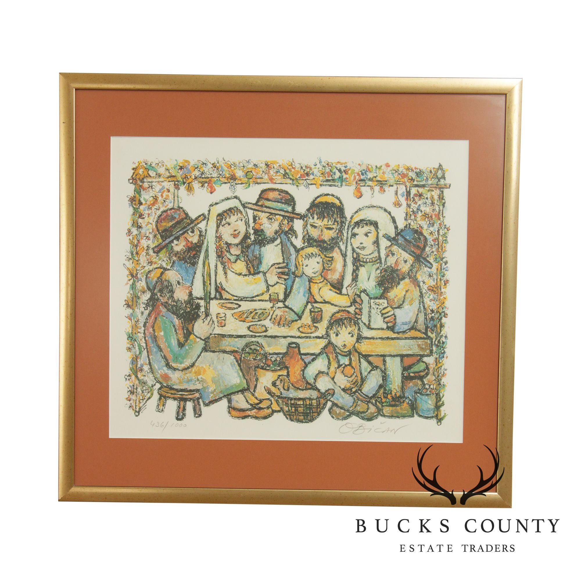 Jovan Obican Framed Lithograph Art Print