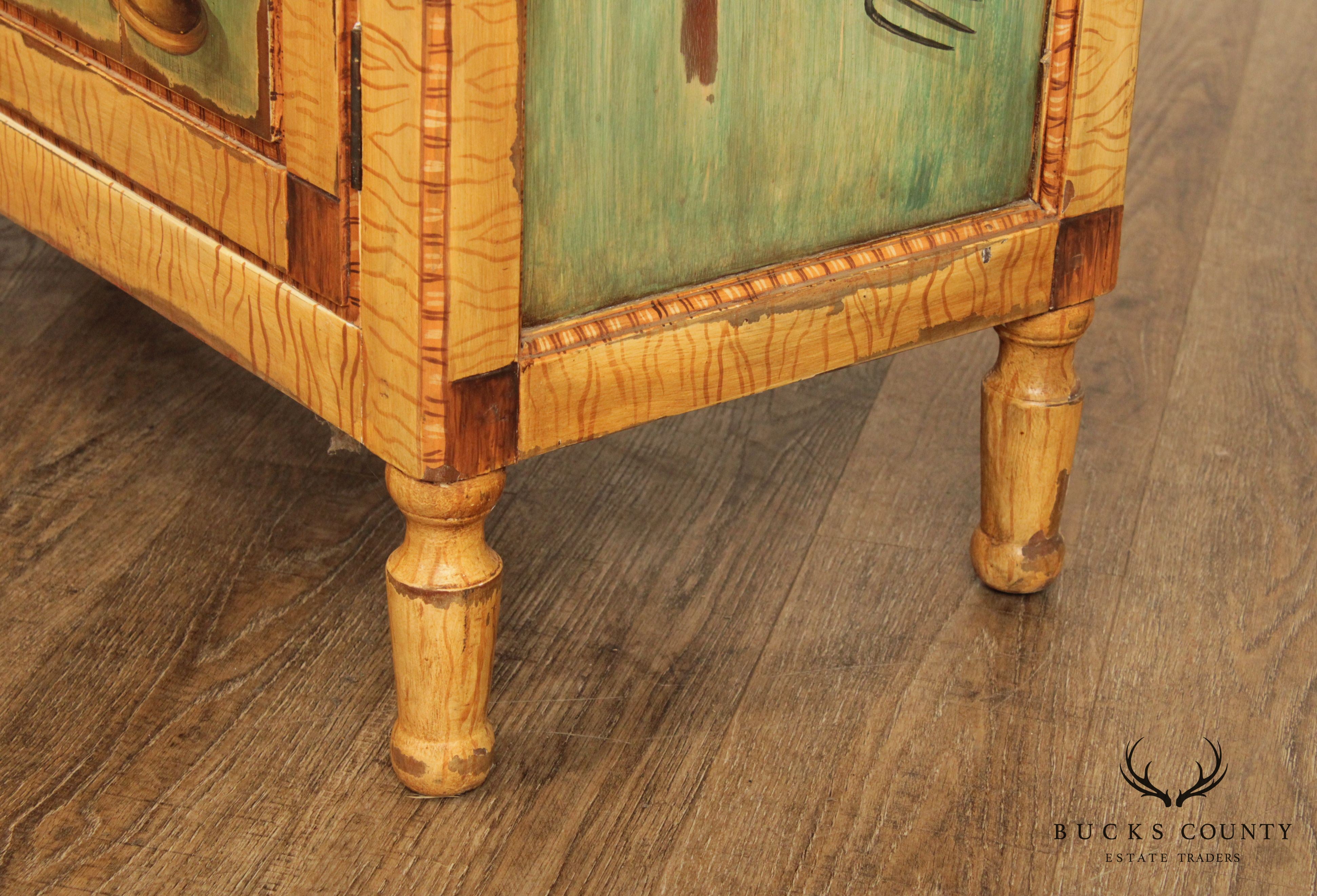 Country Style Hand Painted Cupboard