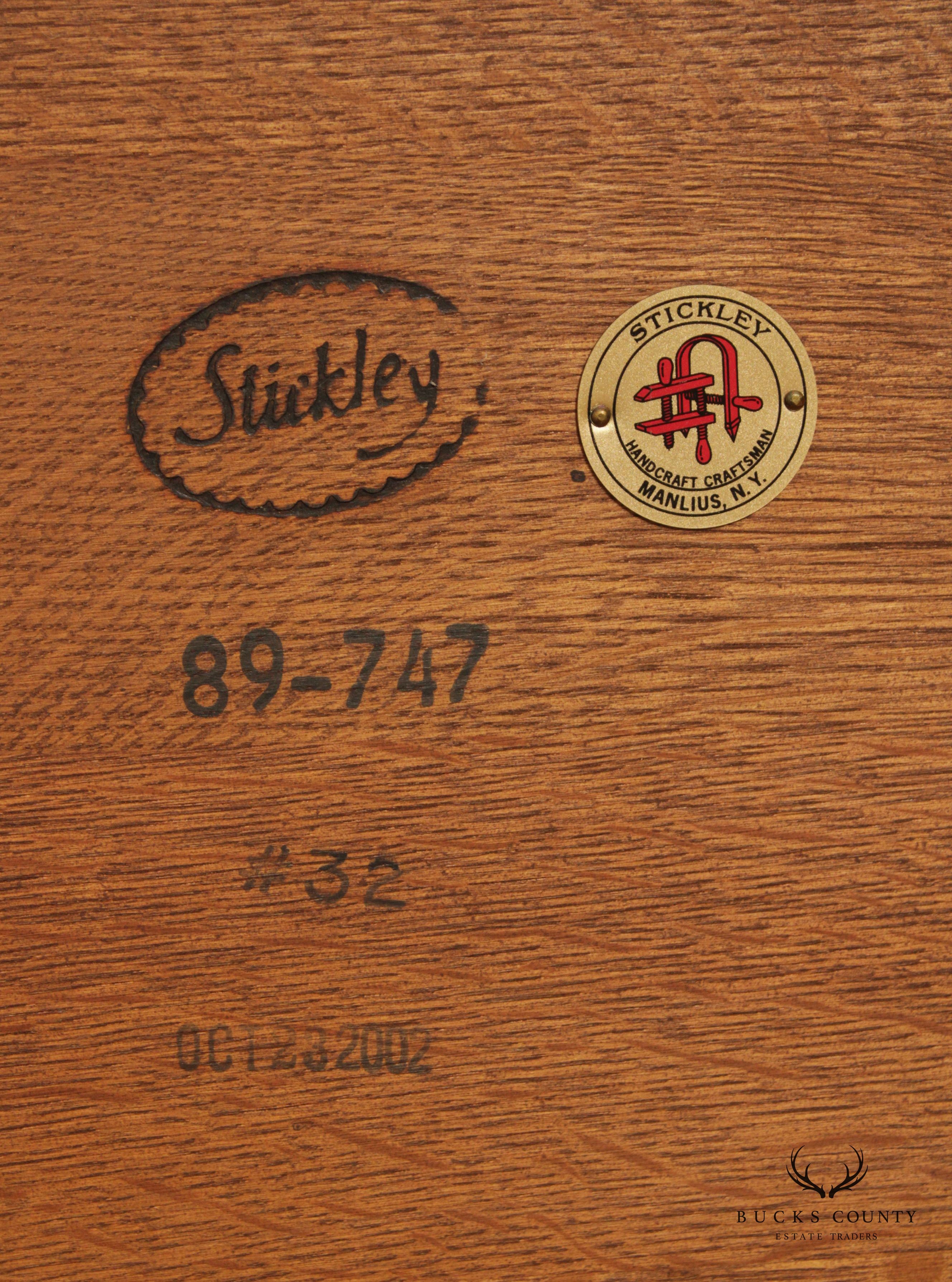 Stickley Mission Collection Oak Square Lamp Table