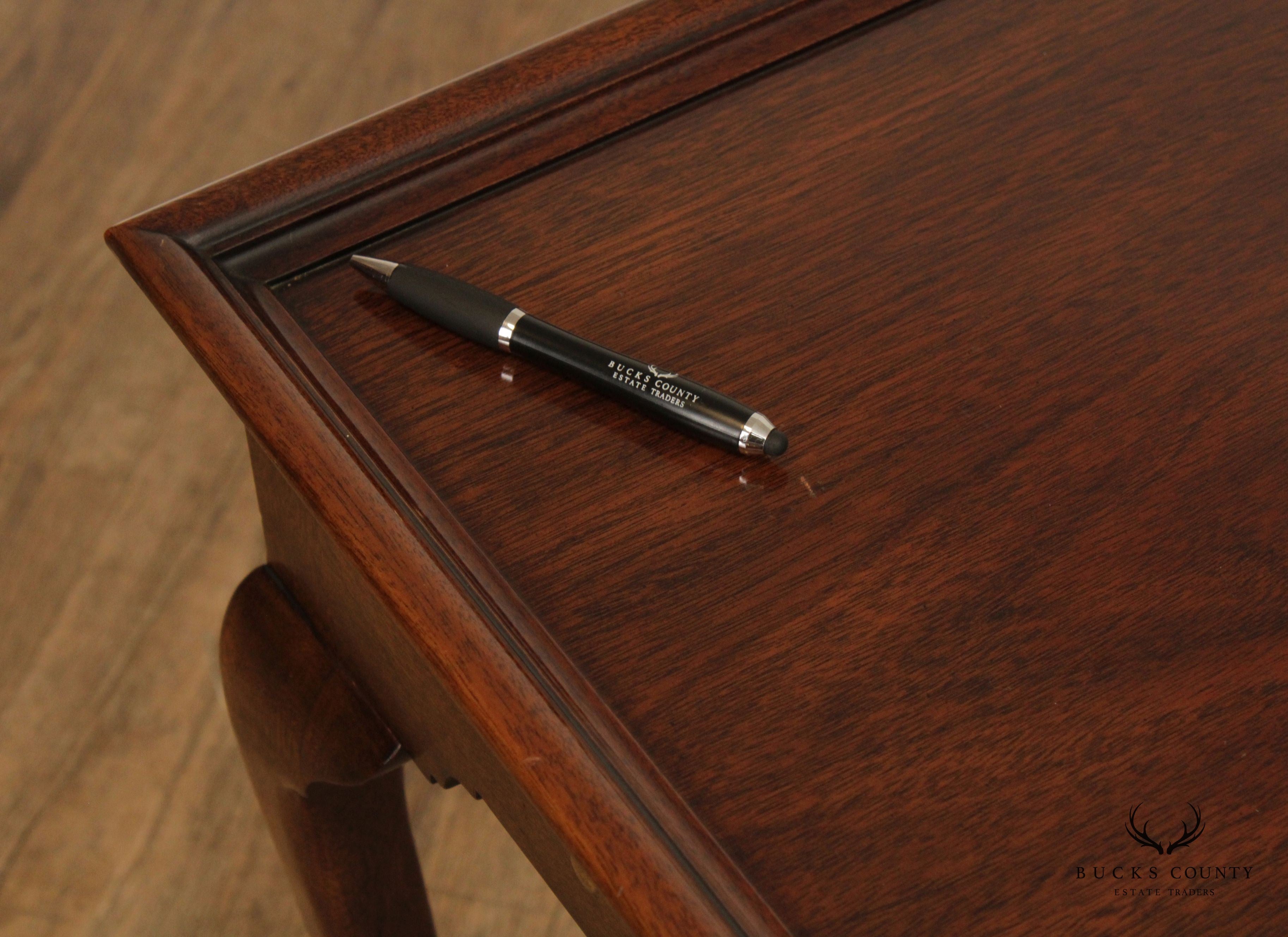 Kindel Queen Anne Style Mahogany Tea Table