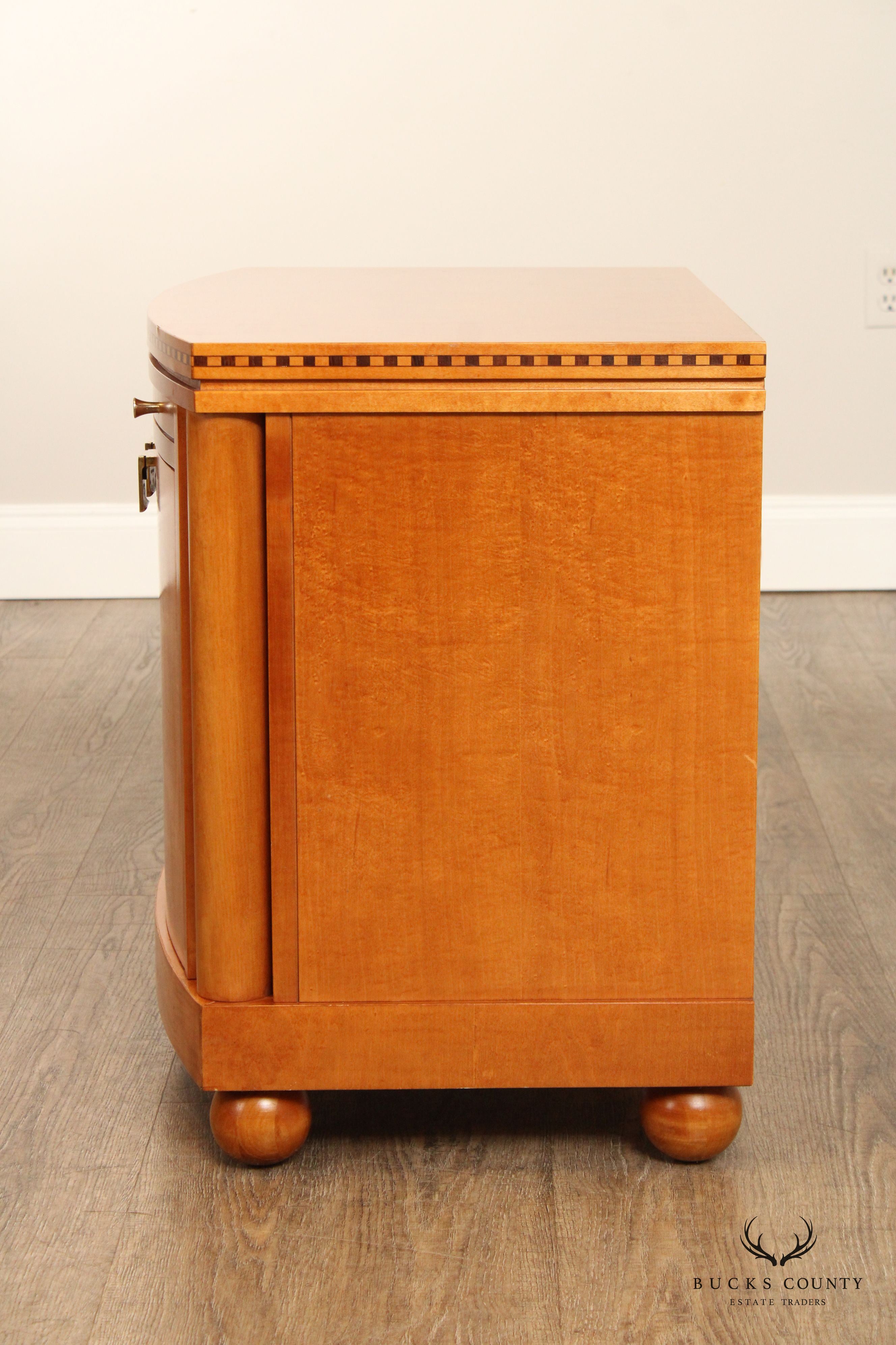 Hickory White Genesis Collection Biedermeier Style Maple Cabinet Nightstand