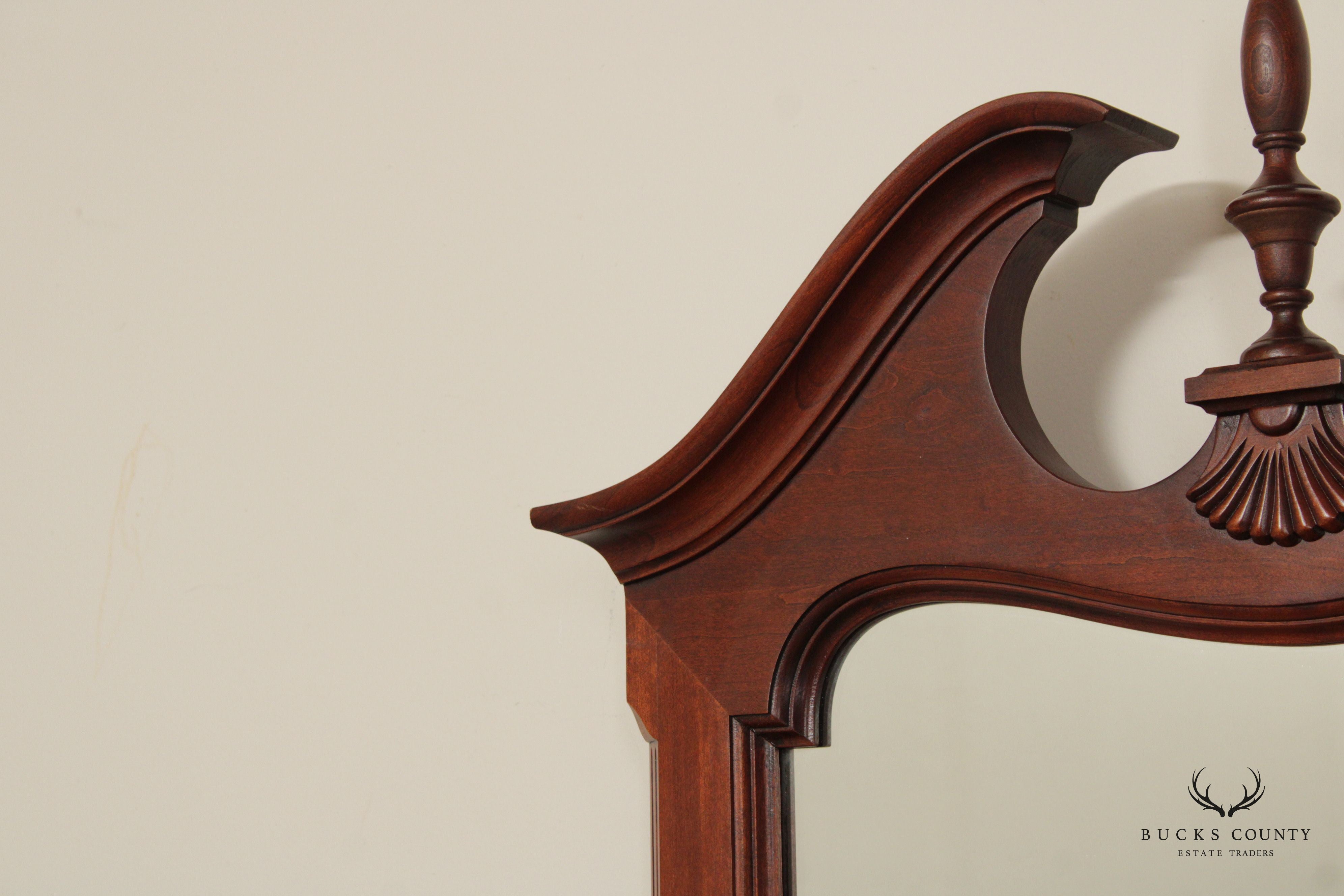 PENNSYLVANIA HOUSE TRADITIONAL MAHOGANY BEVELED WALL MIRROR