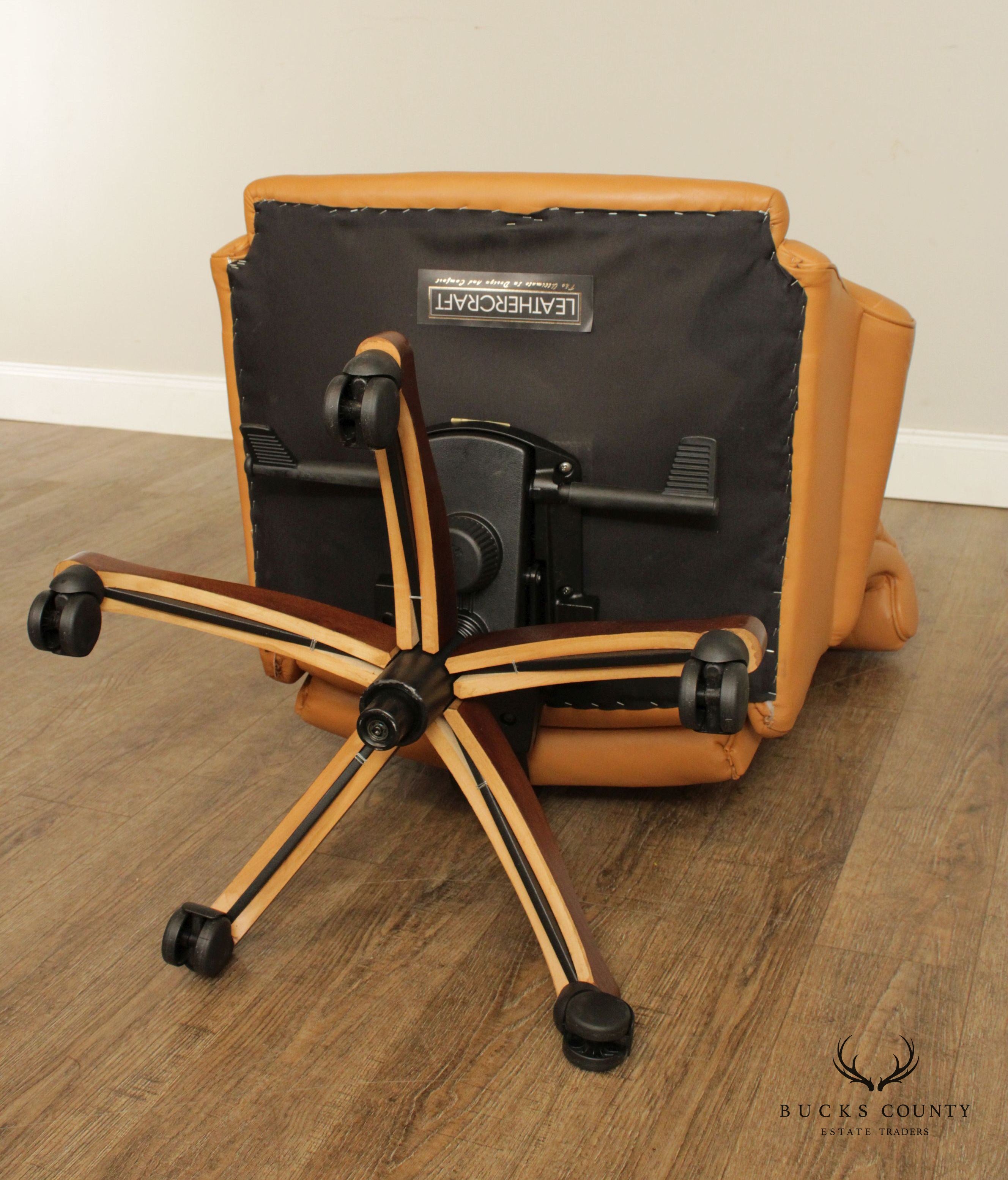 Leathercraft Tufted Leather Executive Office Armchair (C)