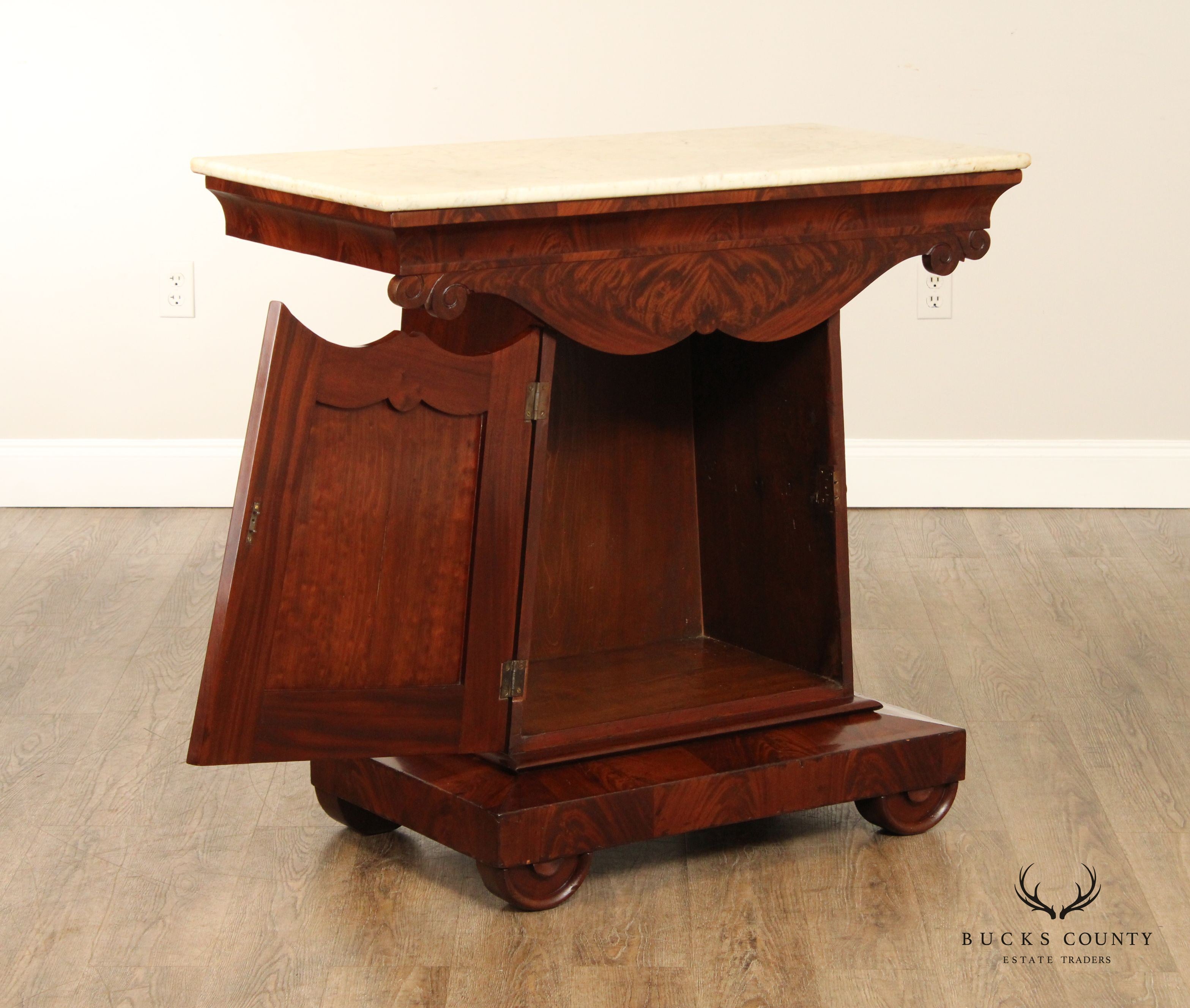 Fine American Empier Period Mahogany Mint Julep Cabinet