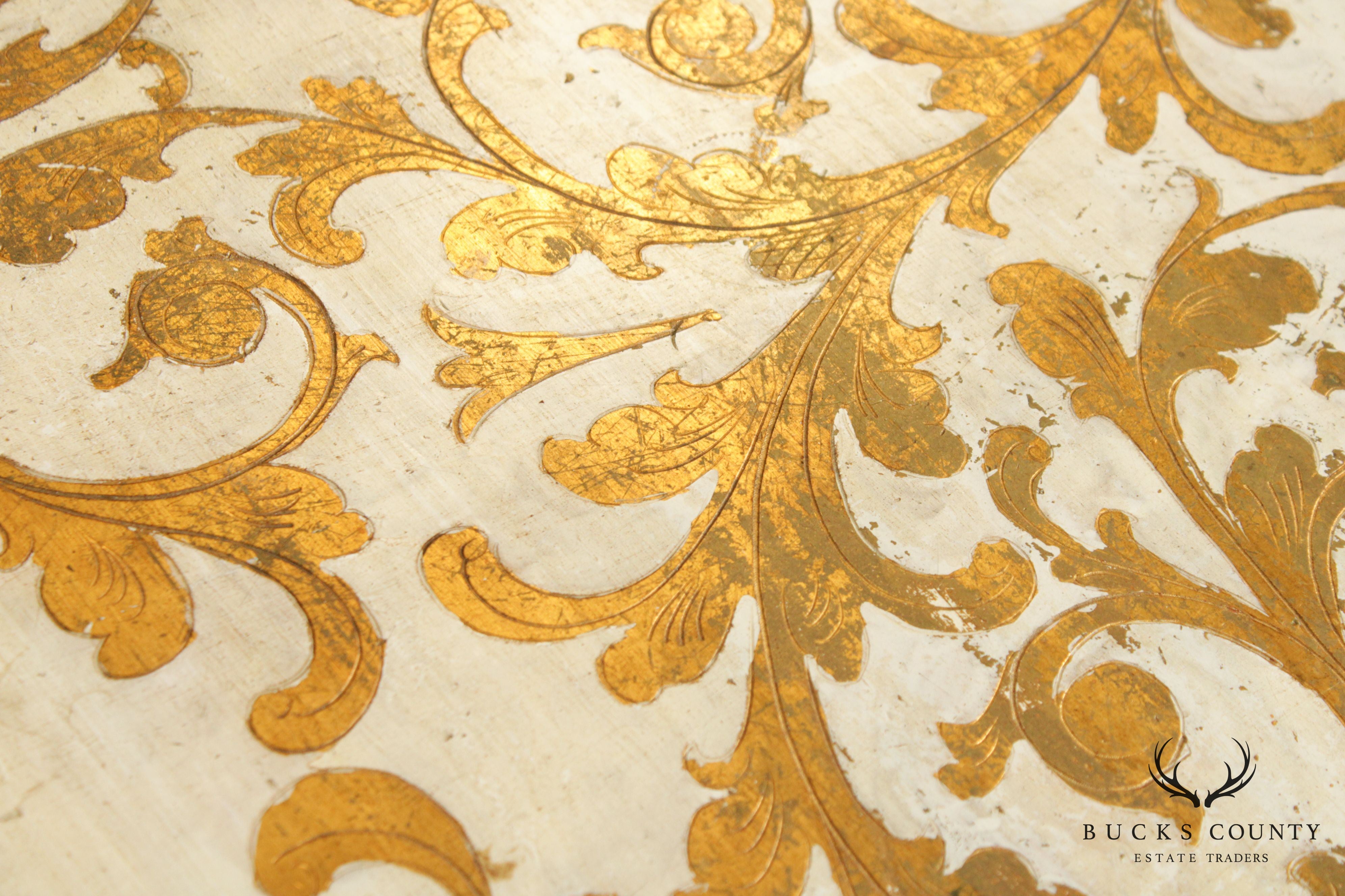 Italian Florentine Vintage Gilt Painted Chest of Drawers
