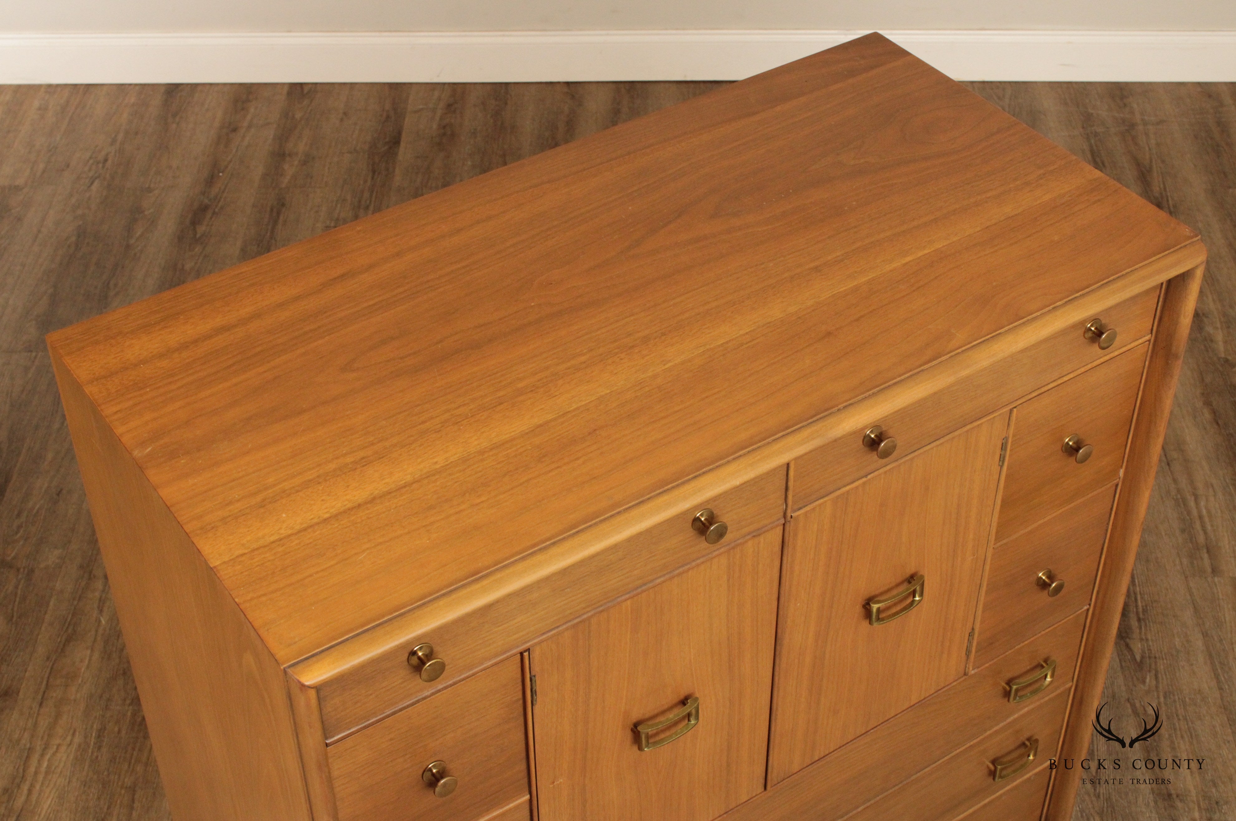 Johnson Furniture Paul Frankl Mid Century Modern High Chest