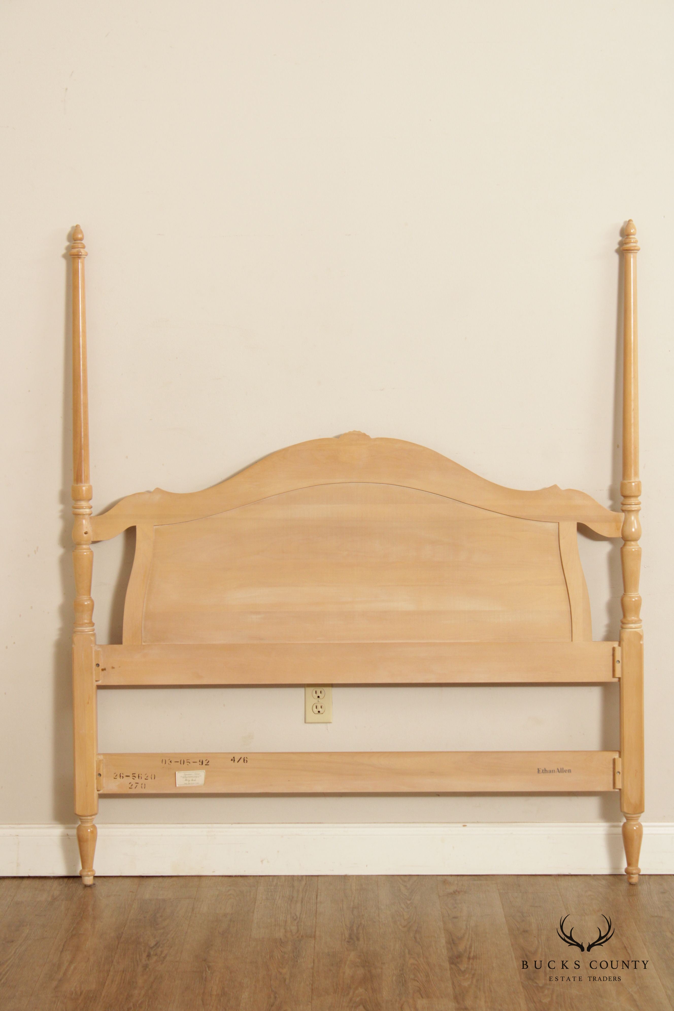 Ethan Allen Country French Full Size Poster Headboard