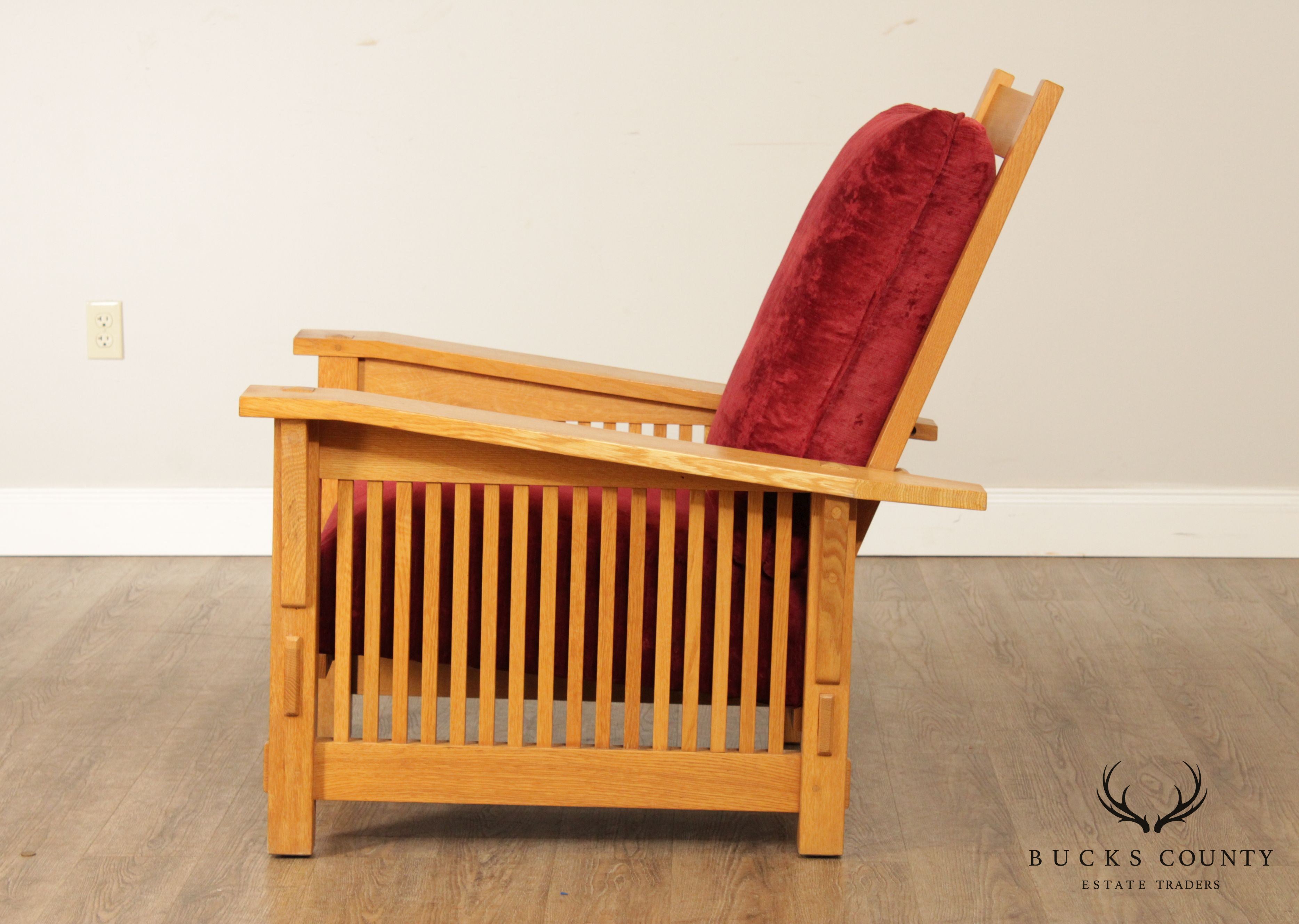 Stickley Mission Collection Natural Oak Morris Chair