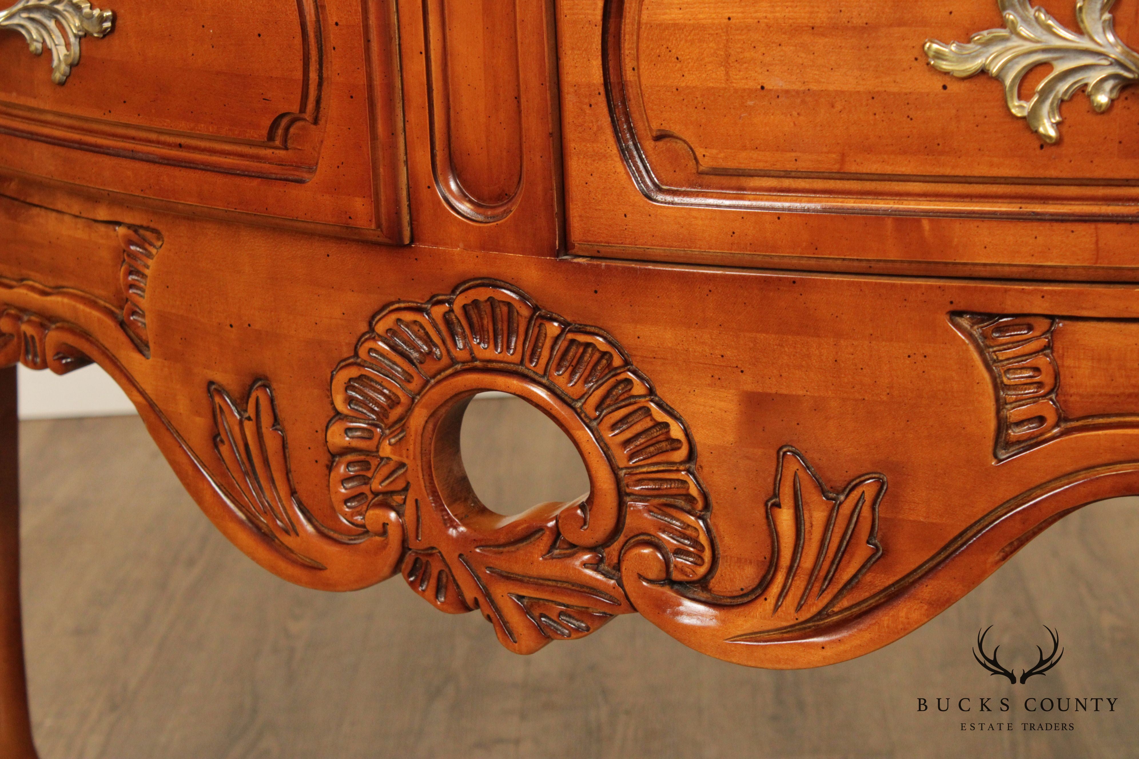 Century French Louis XV Style Cherry Sideboard