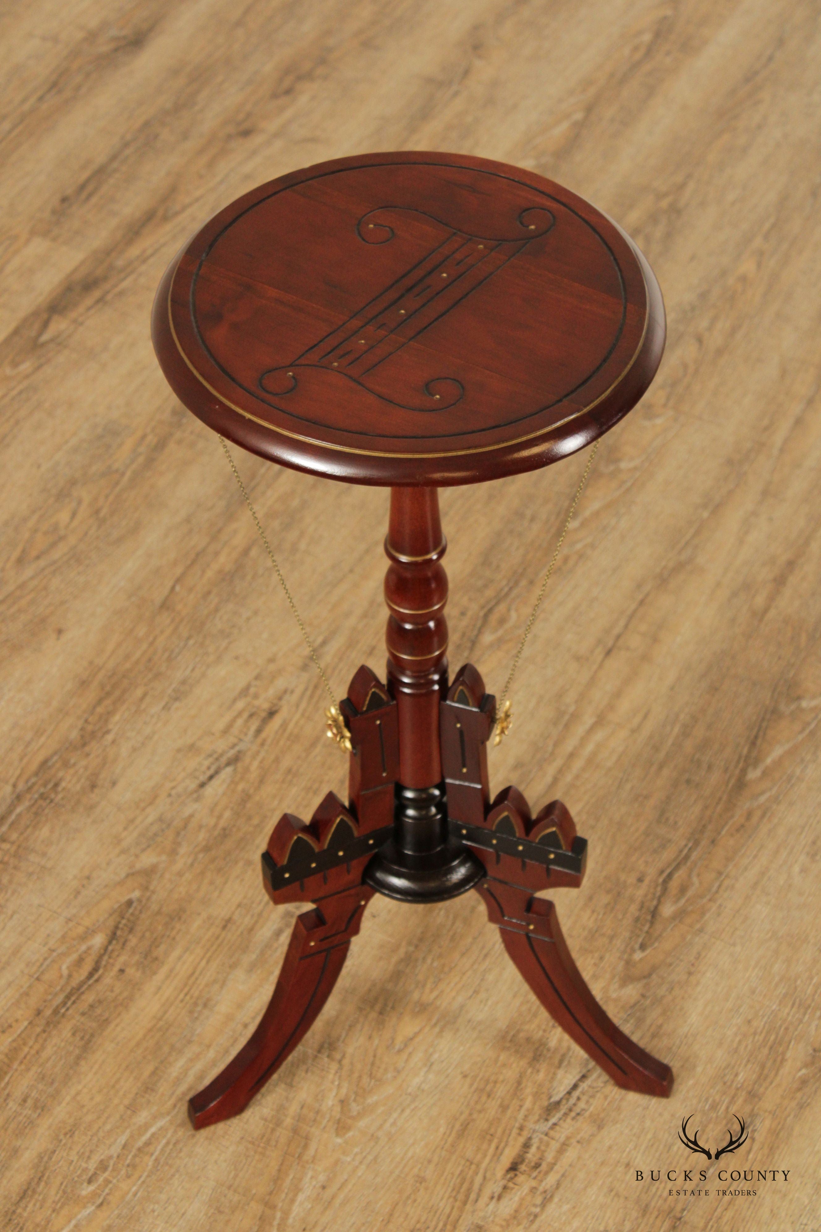 Eastlake Victorian Carved Mahogany Pedestal Plant Stand