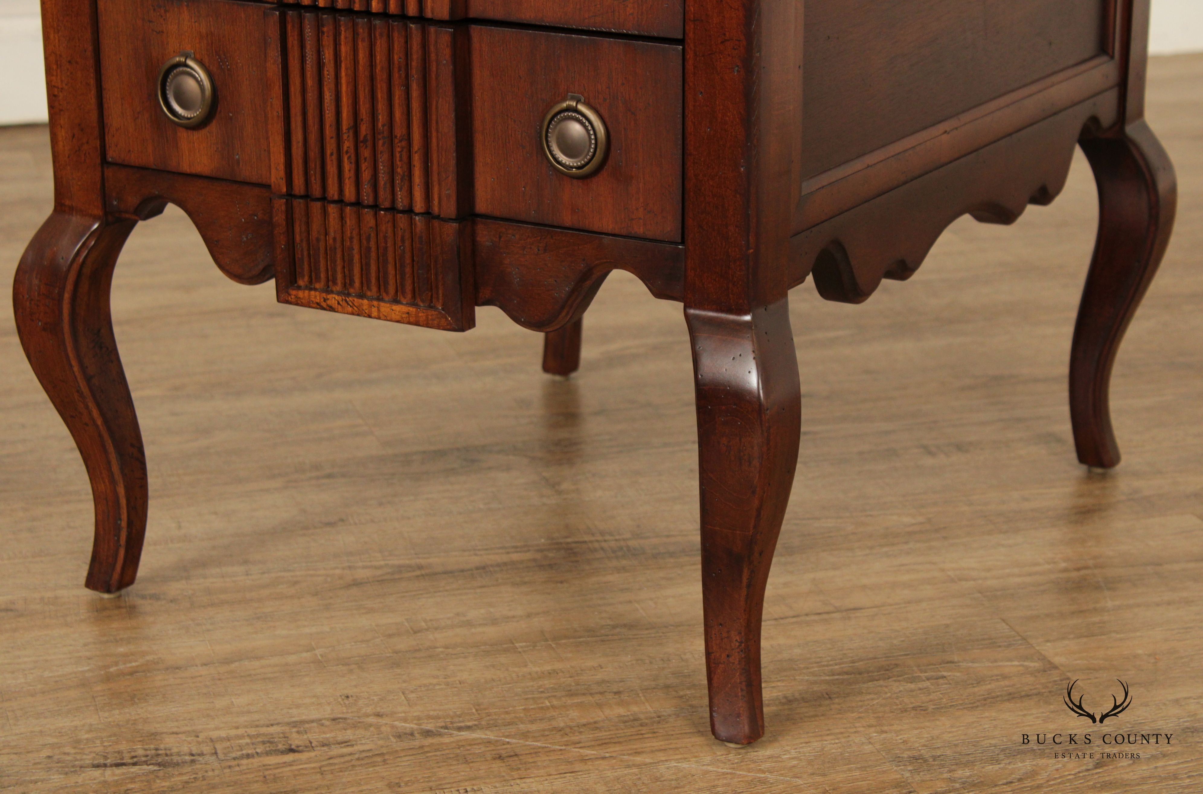 CTH Sherrill Occasional French Style Three Drawer Side Table