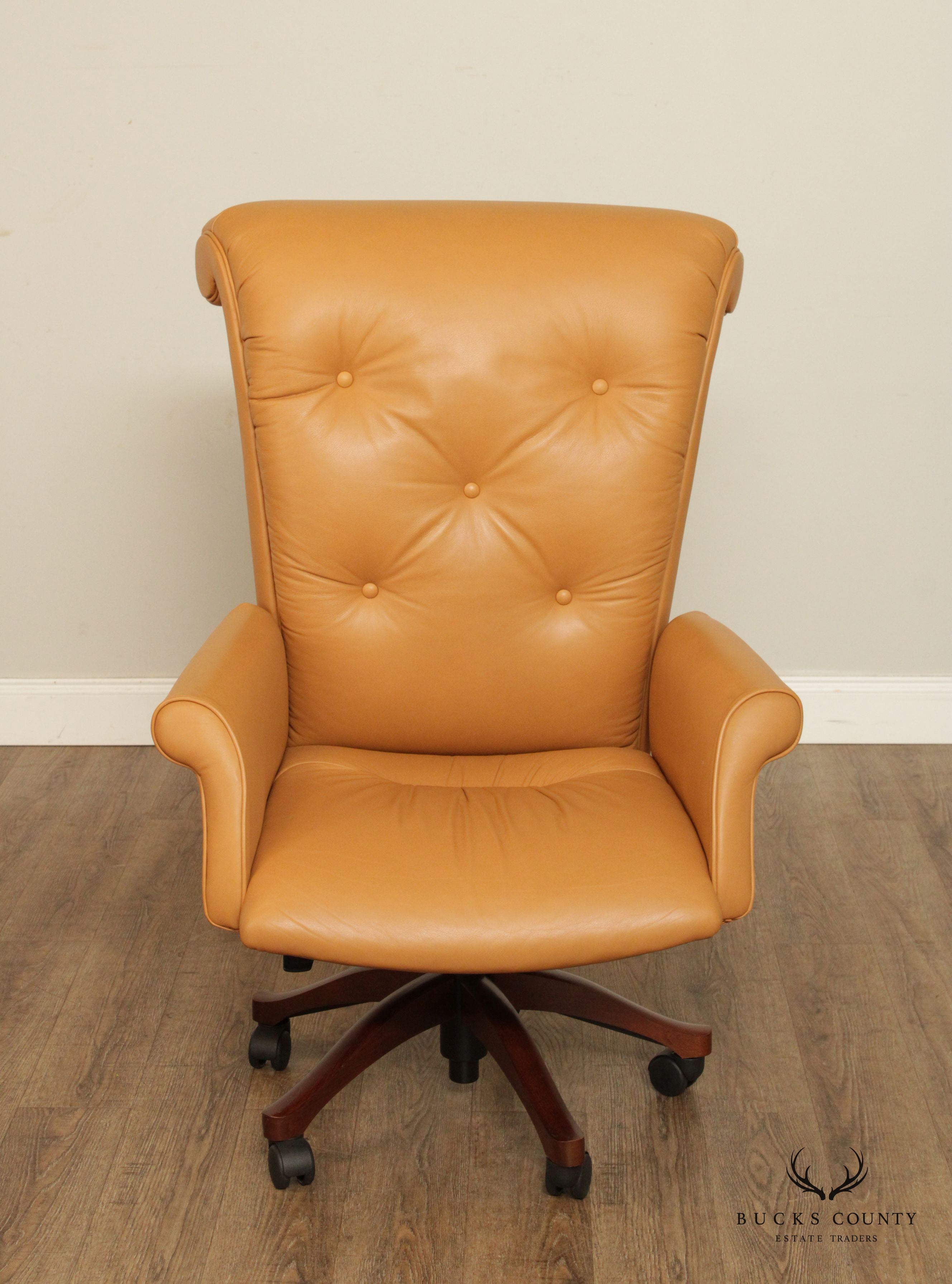 Leathercraft Tufted Leather Executive Office Armchair (H)