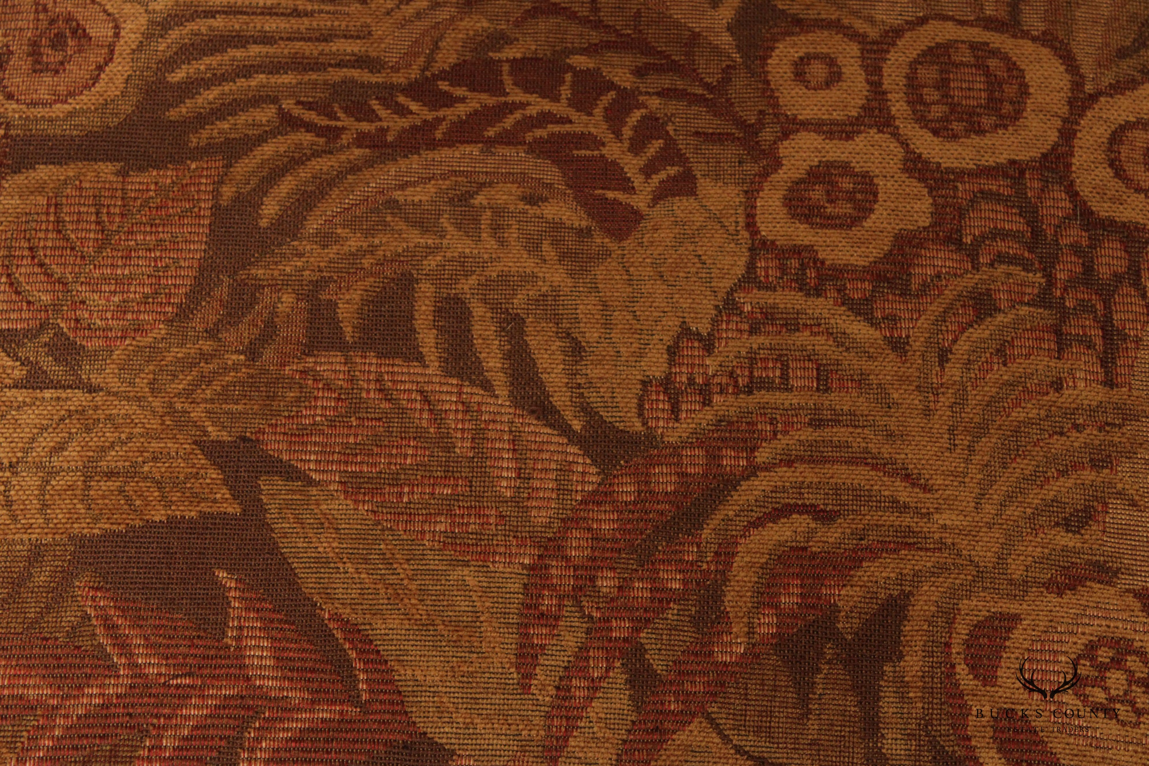 French Louis XV Style Pair of Carved Fruitwood Fauteuil Armchairs