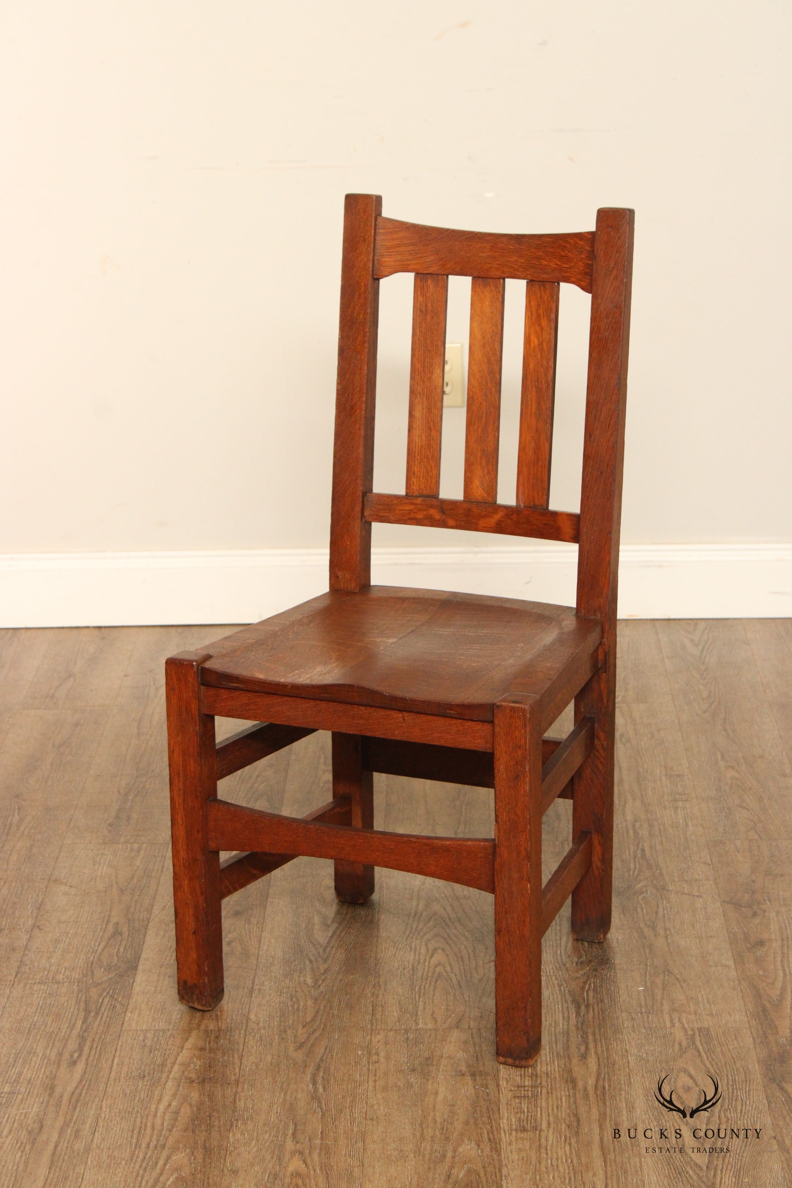 Stickley Brothers Quaint Furniture Mission Oak Side Chair