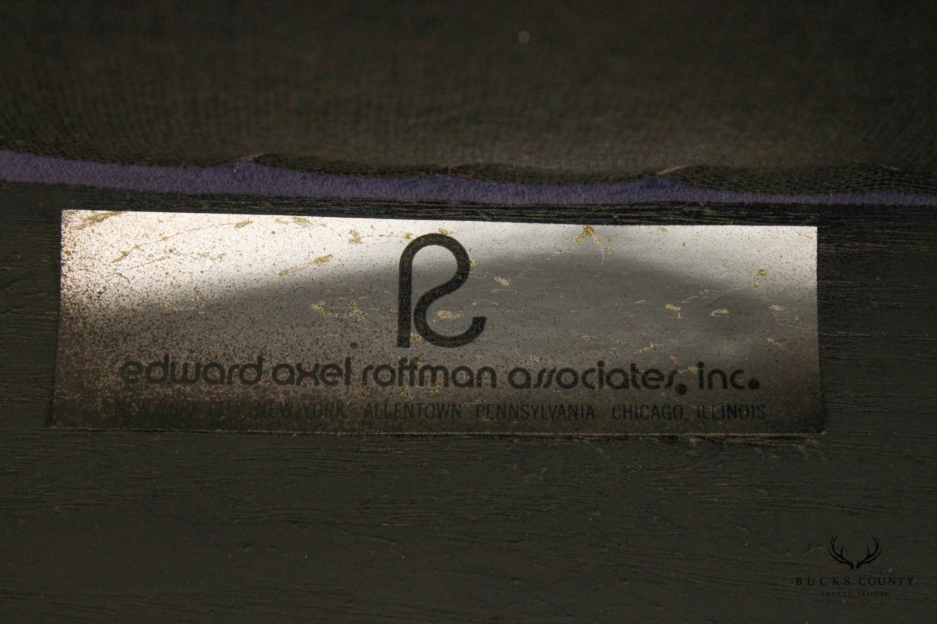 Edward Axel Roffman 1970s Modern Pair Slipper Lounge Chairs