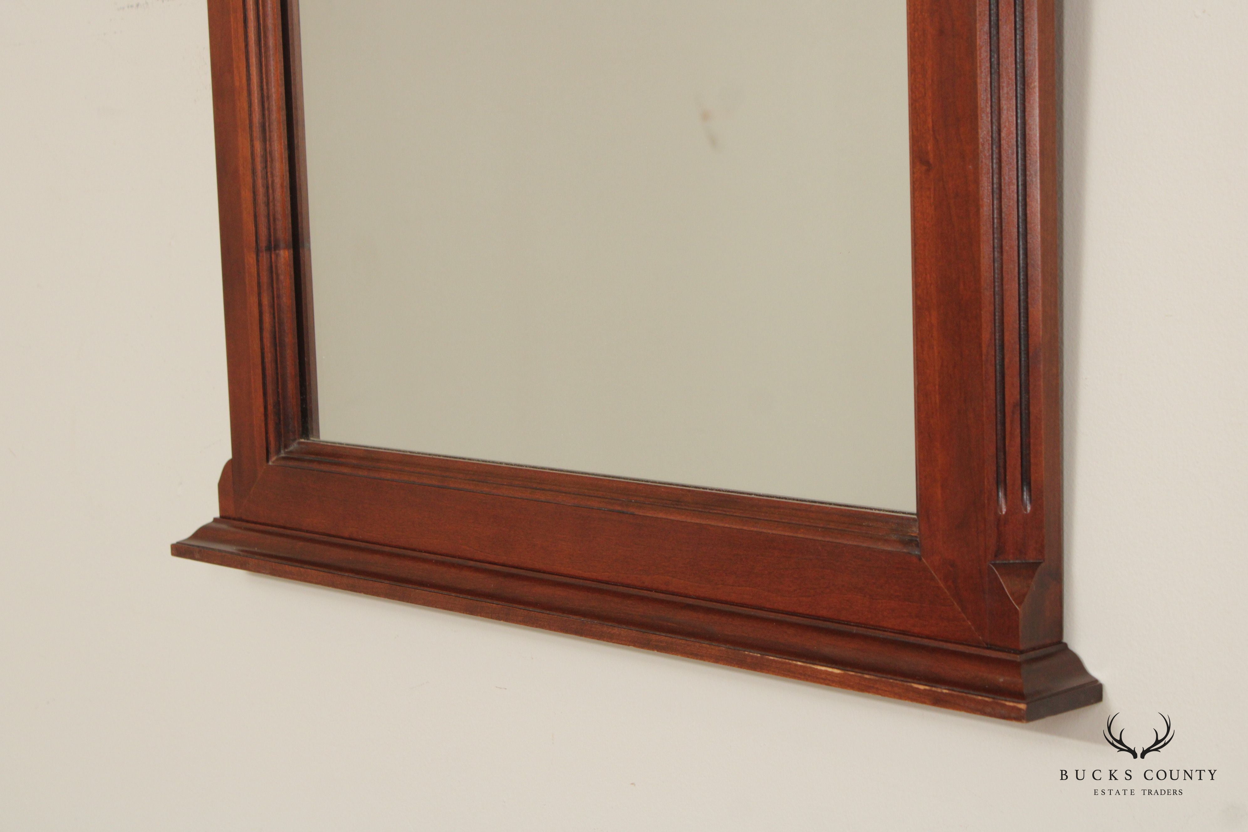 PENNSYLVANIA HOUSE TRADITIONAL MAHOGANY BEVELED WALL MIRROR