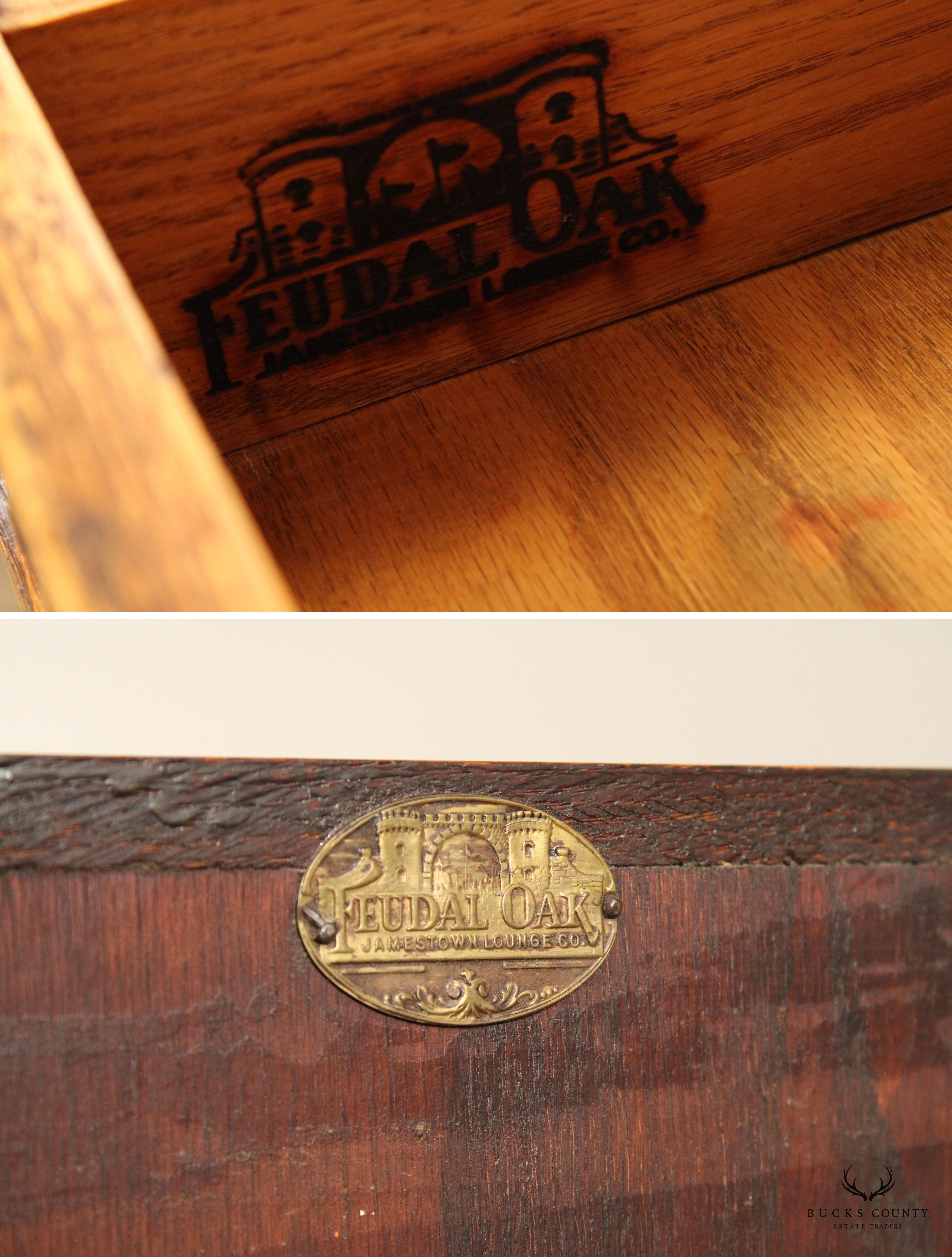 Jamestown Lounge Co. Feudal Oak Storage Cupboard Hutch