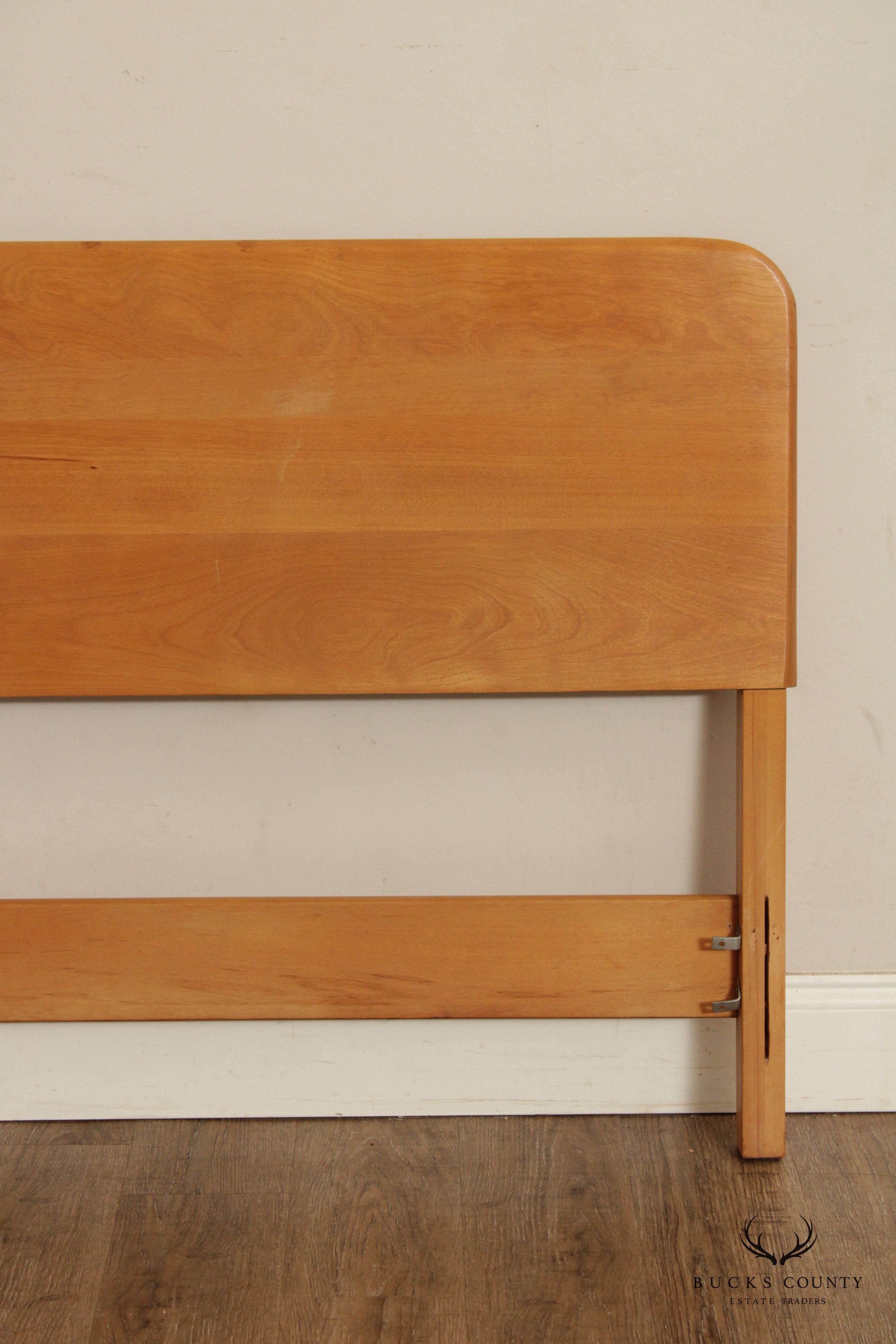Mid Century Modern Maple Full Size Headboard