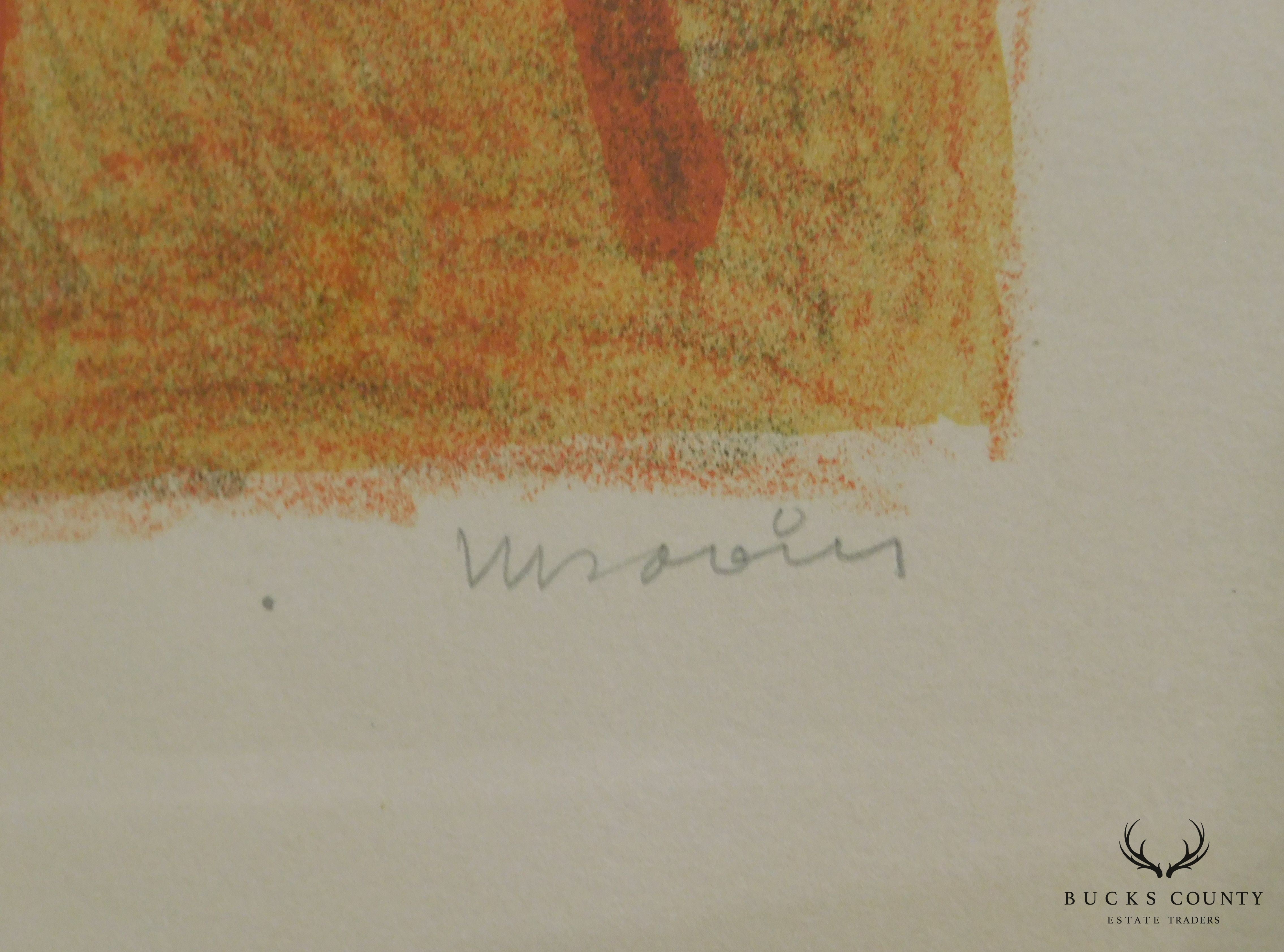 Musicians Trio Original Lithograph Print