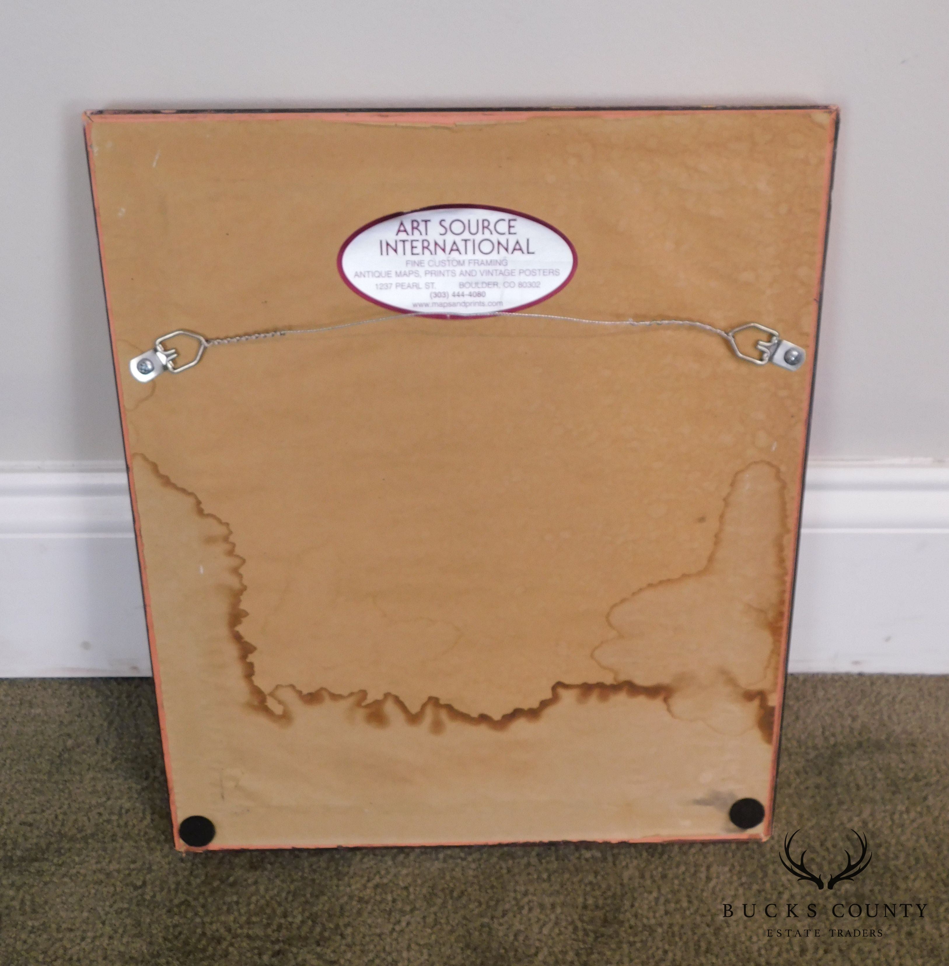 Framed Reproduction "Savon Palmolive" 1920's Advertisement by Vilá Paris