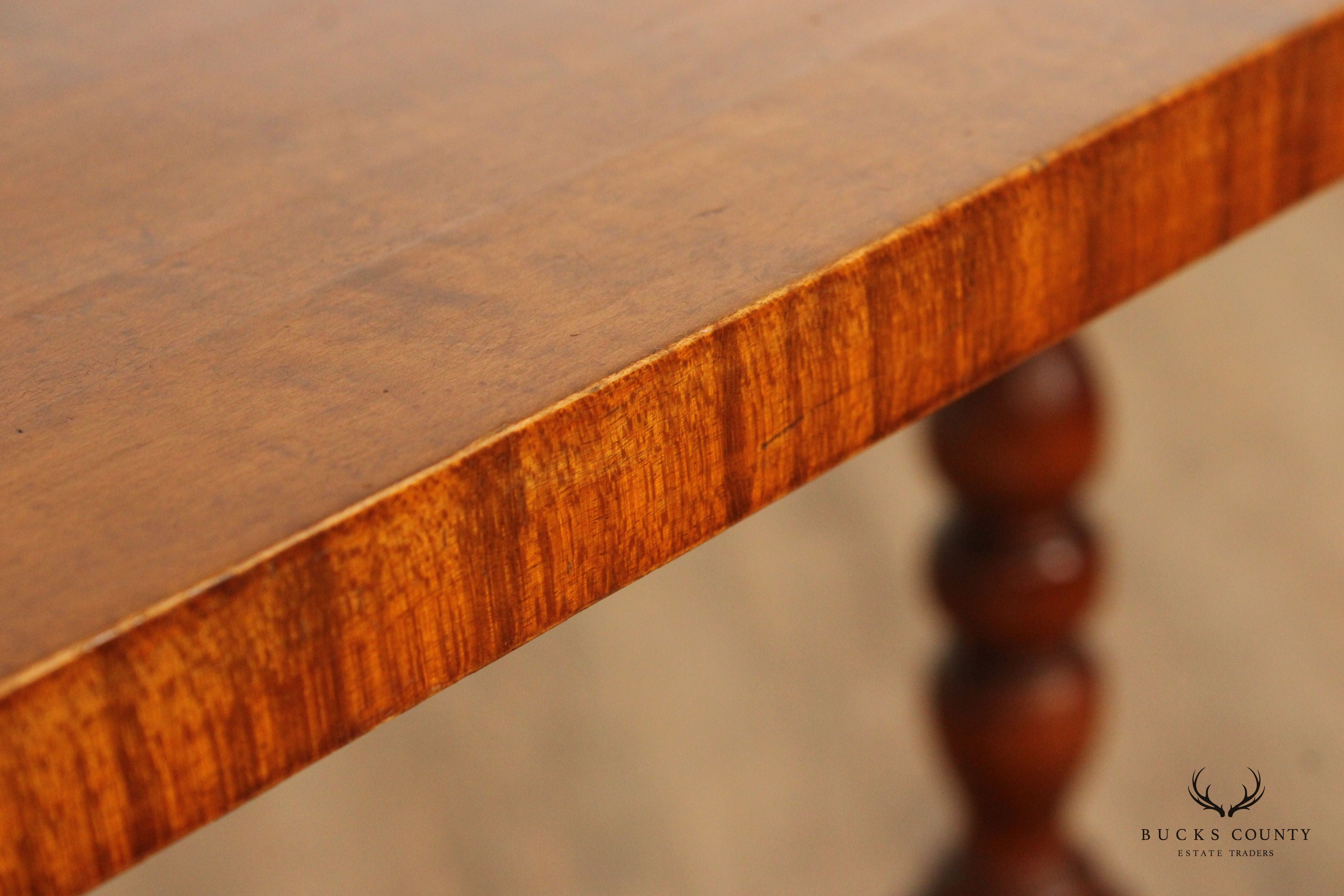 Wallace Nutting Vintage William & Mary Style Maple Side Table