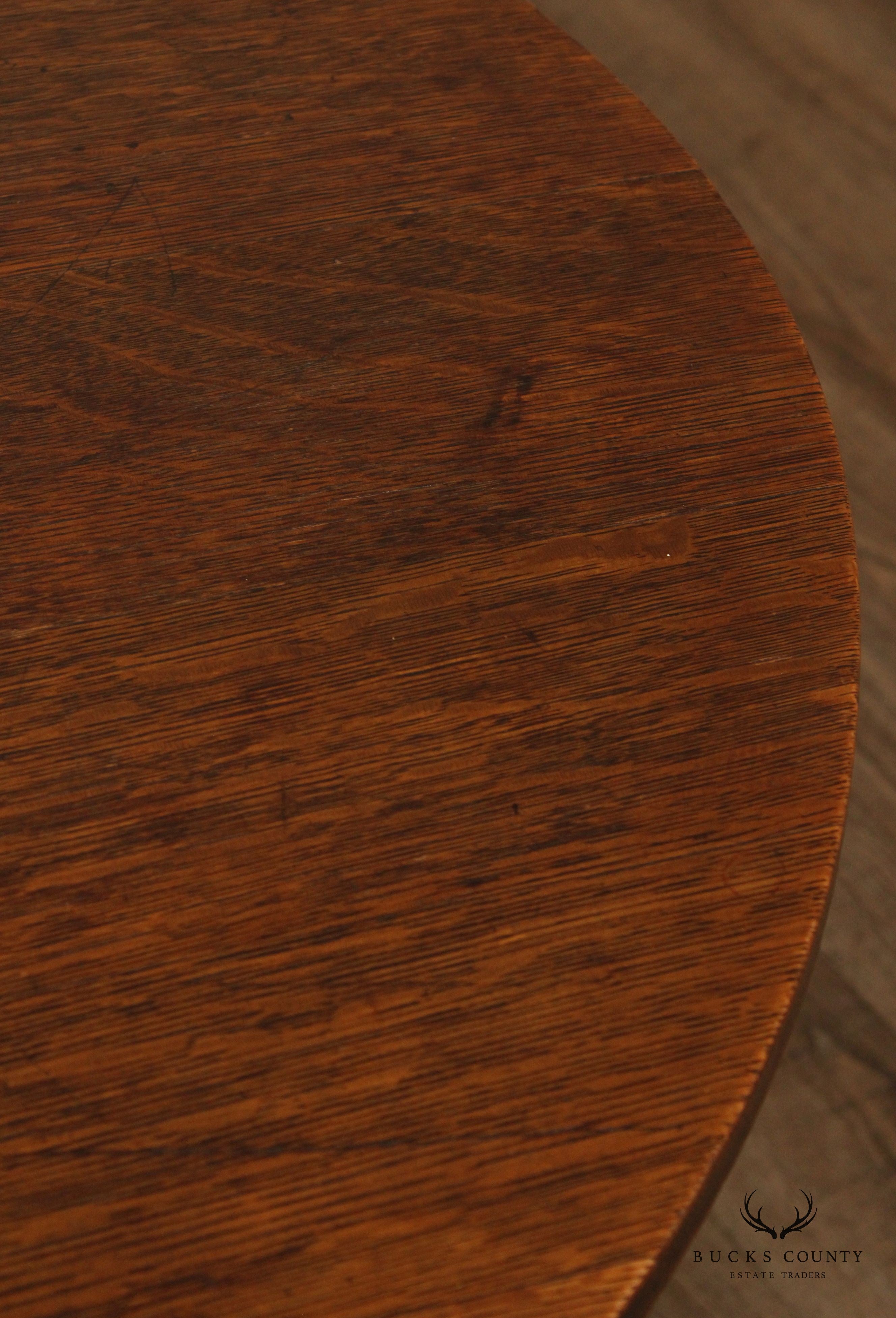 L & J G Stickley Antique Mission Oak Lamp Table