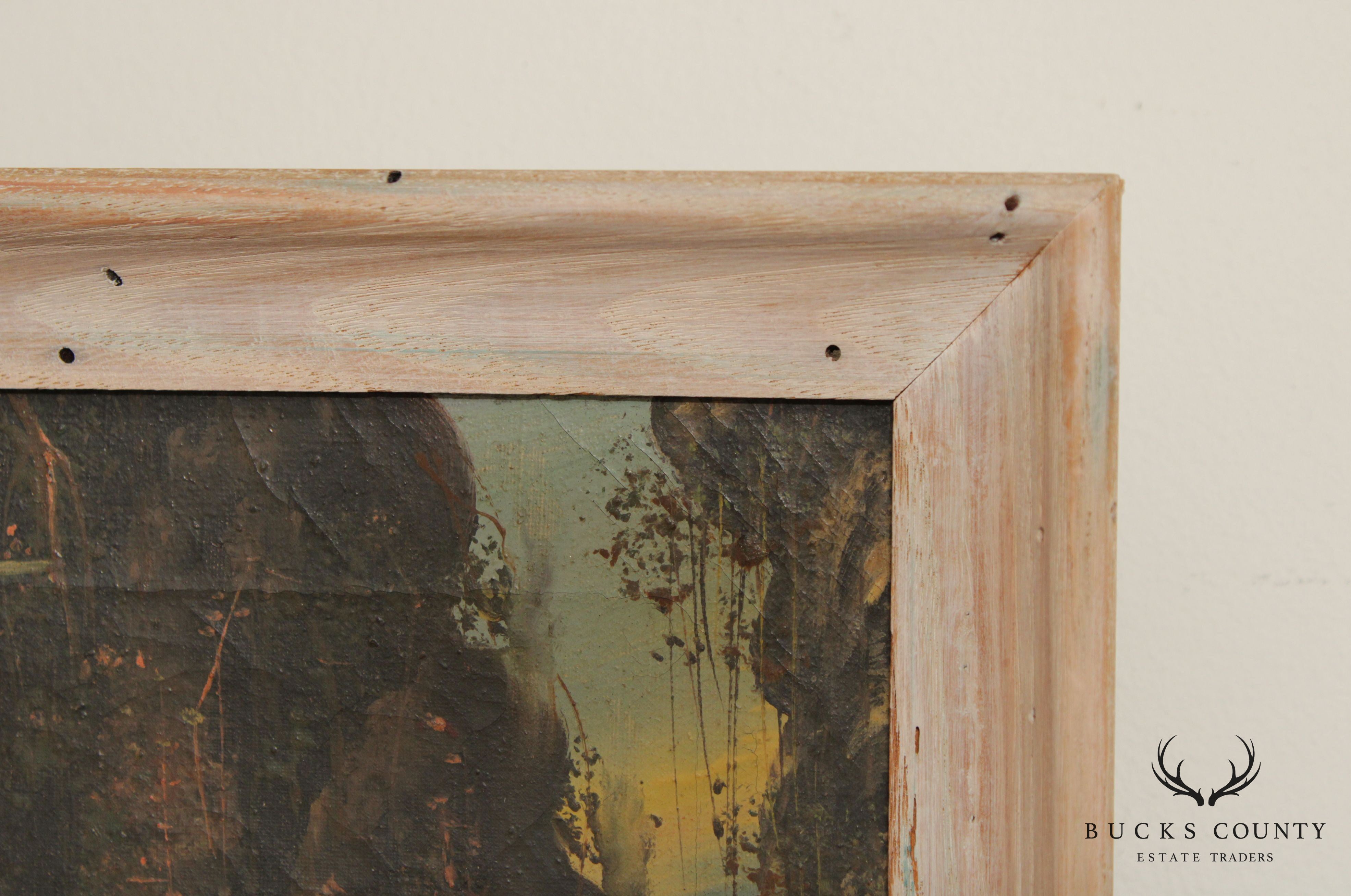 Early 20th C. Native American Oil Painting