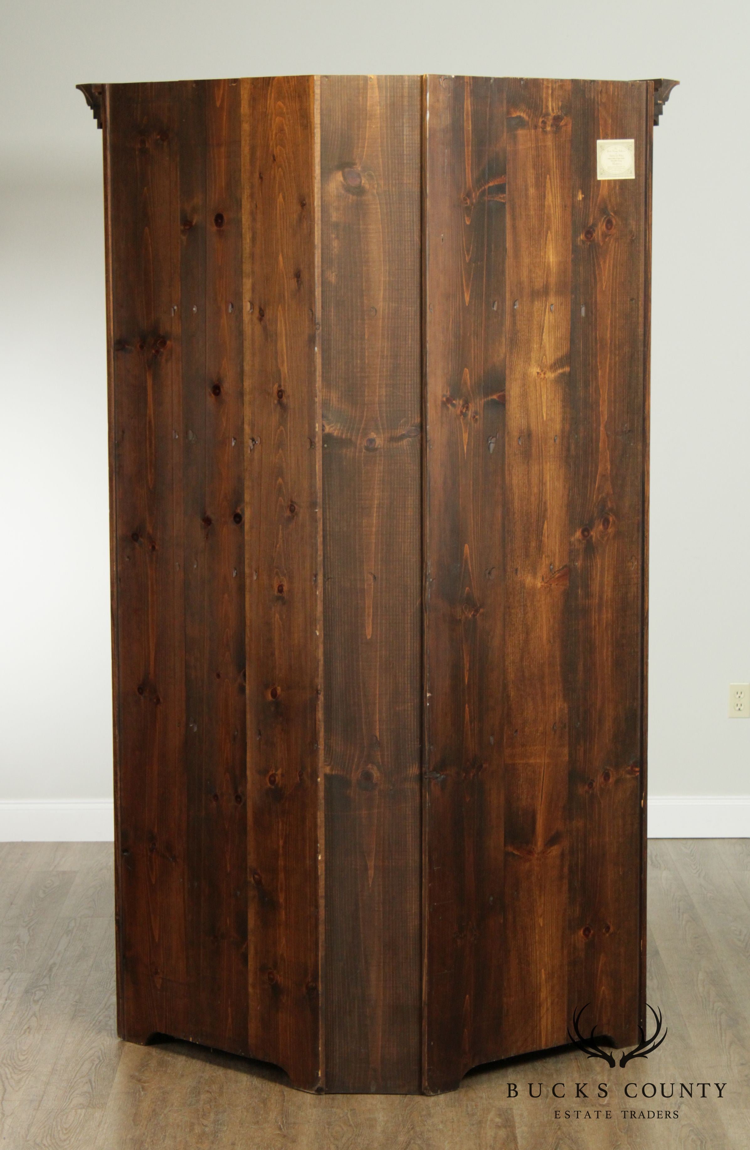 Stephen Von Hohen Bucks Country Collection Custom Pine Corner Cabinet