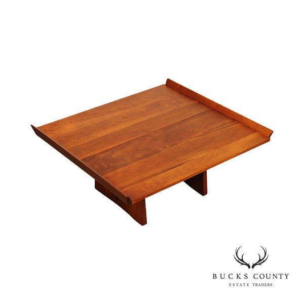 George Nakashima Studio Cherry and Walnut Milk House Coffee Table