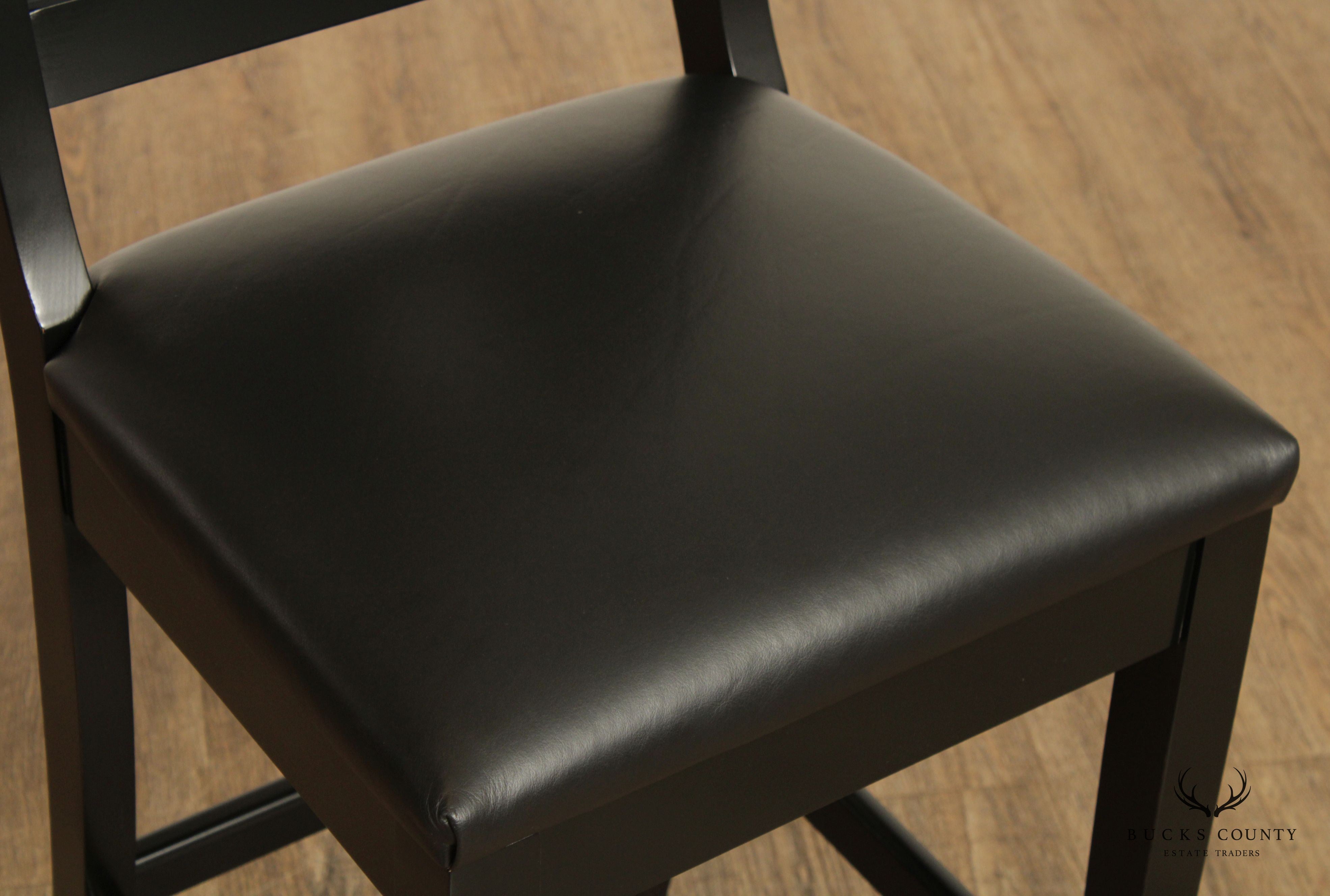 Classic Leather Inc. Enthusiast Collection Set of Four Harley Davidson Bar Stools